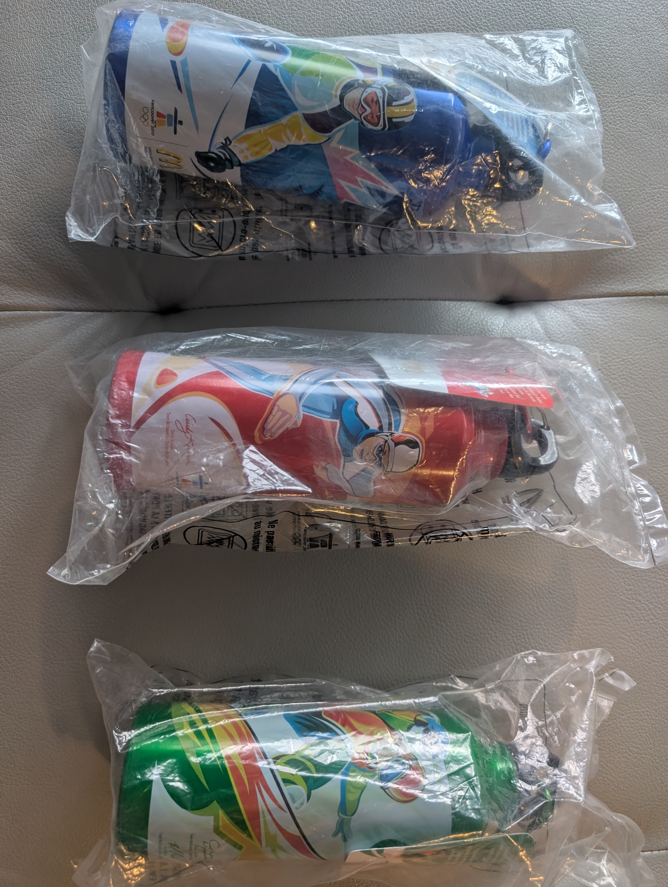 McDonald's Vancouver 2010 Olympics water bottles - NEW