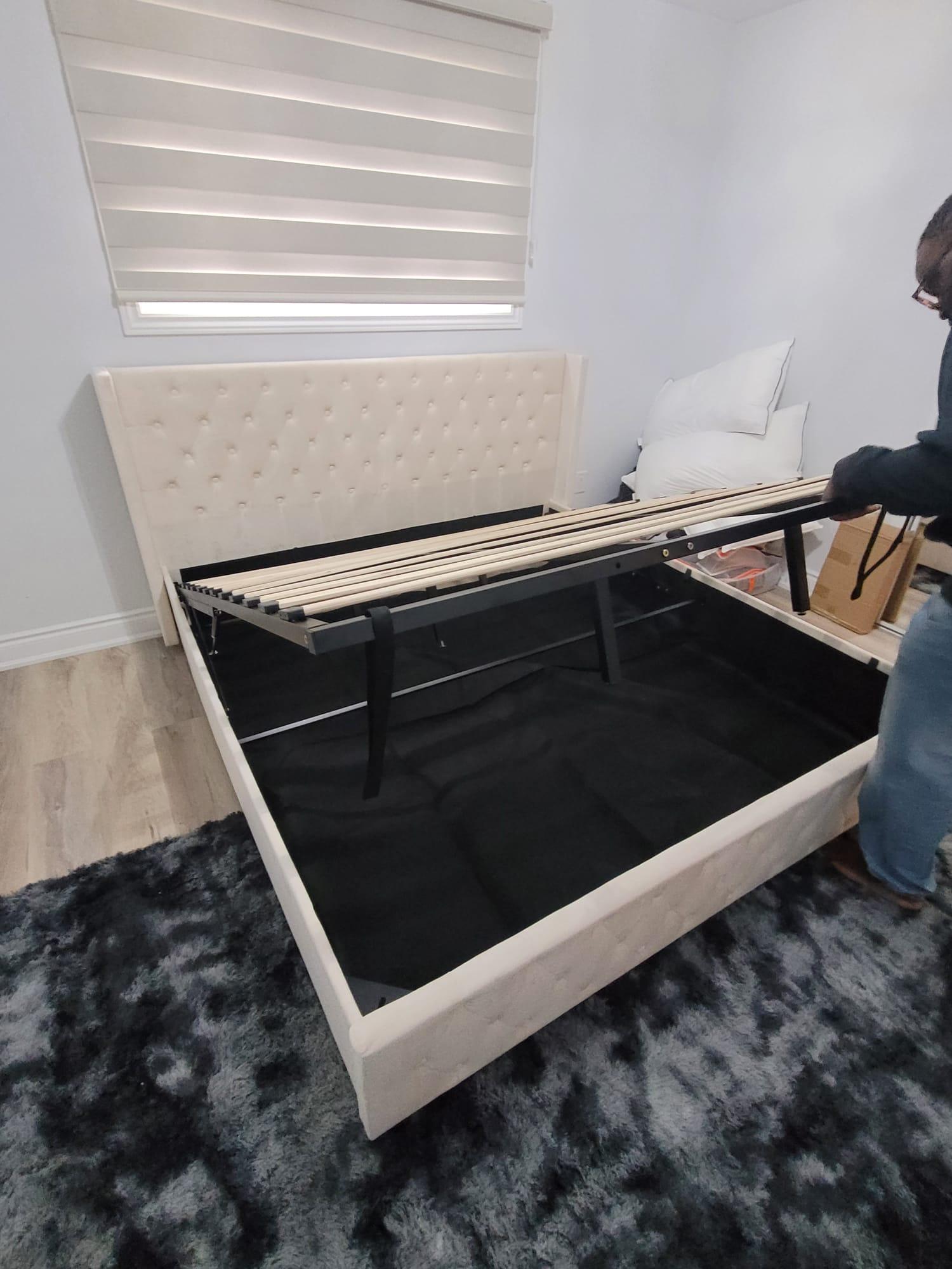 Brand New King Storage Bed With Hydraulic Lift - photo 2