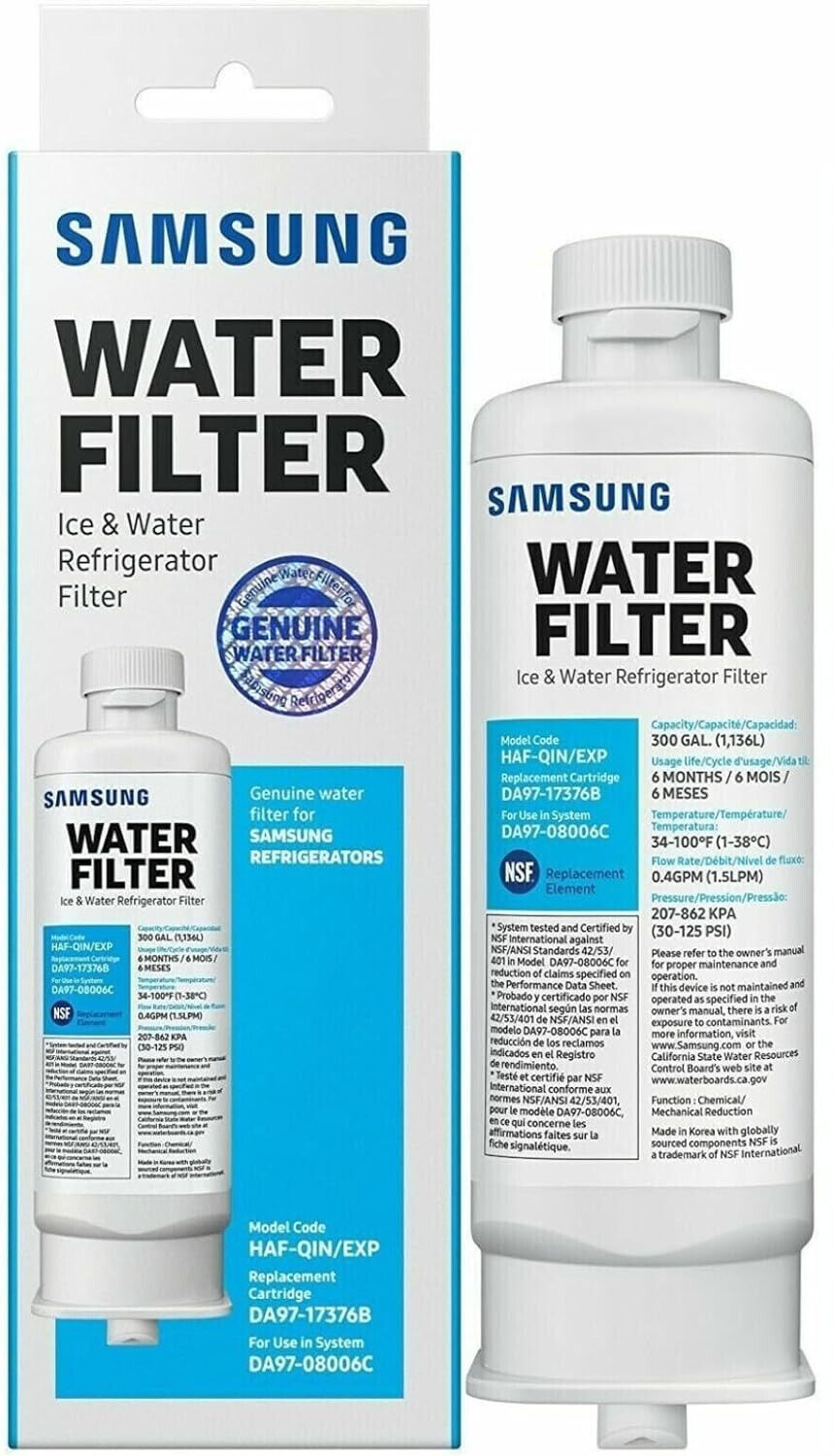 Samsung HAF-QIN/EXP Refrigerator Water Filter - New