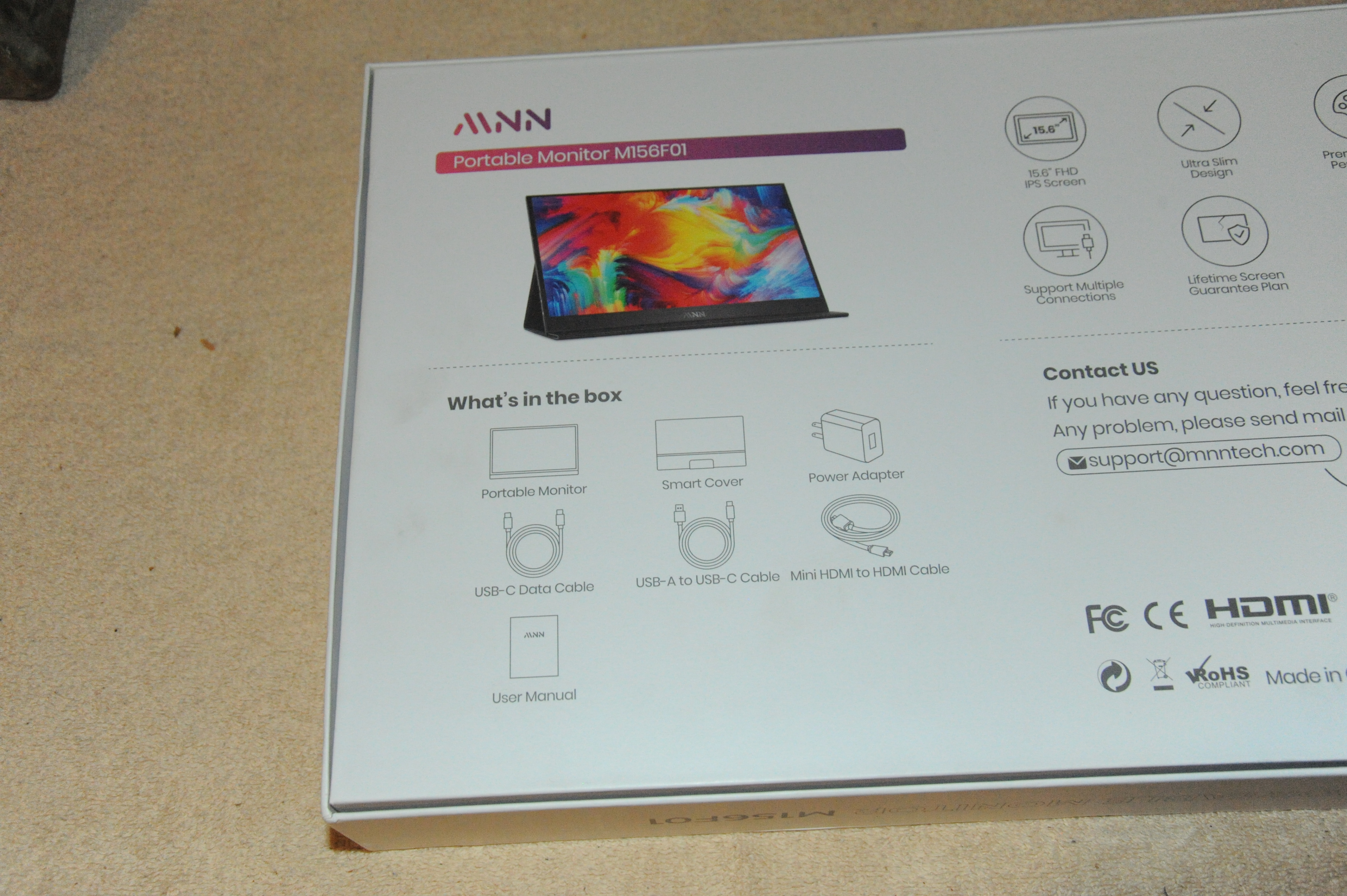 NNW Portable Monitor M156F01 - Like New! - photo 3