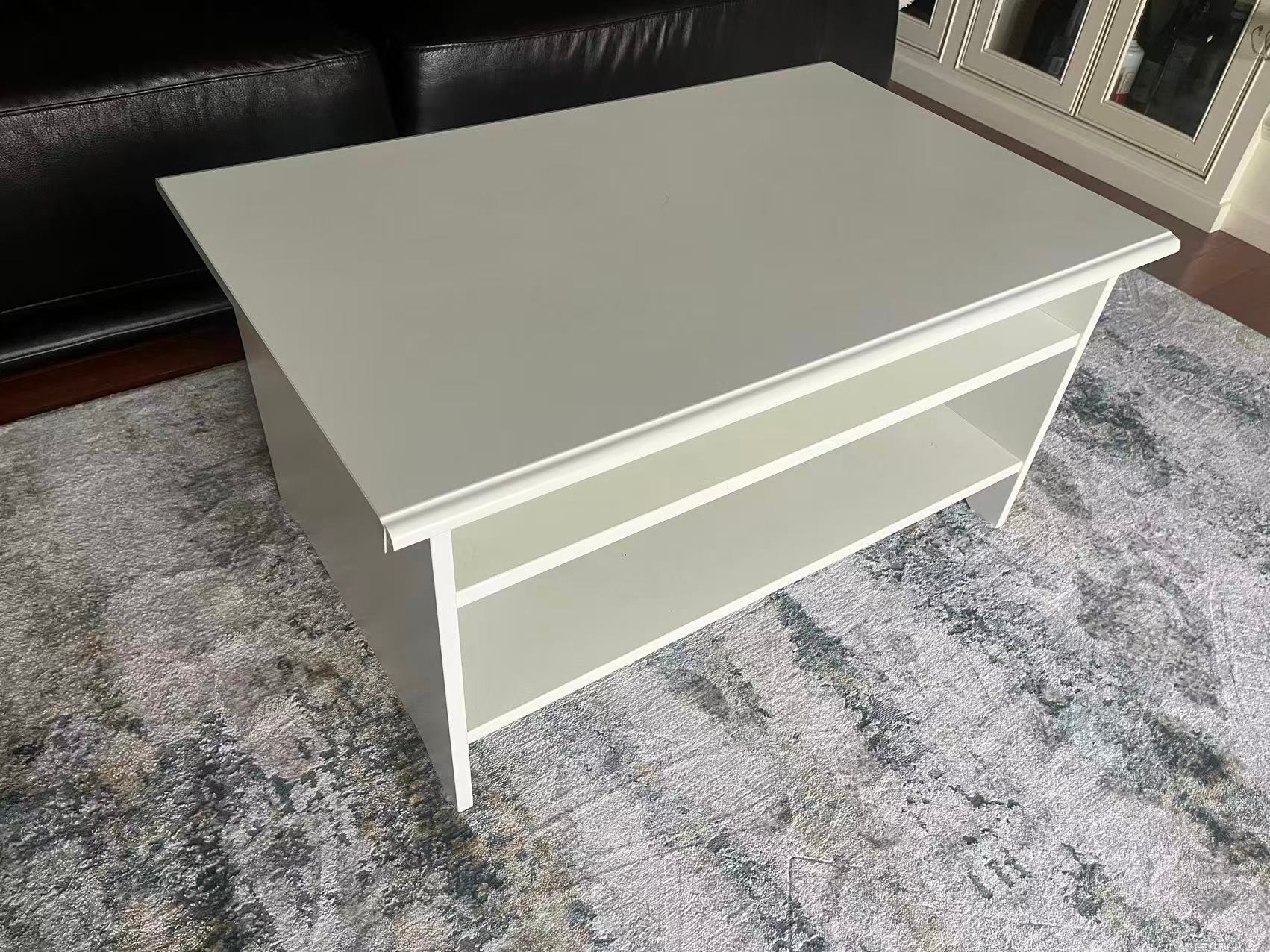 white coffee table