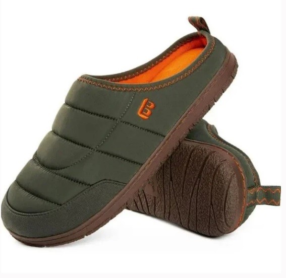 NIB LongBay Men's Memory Foam Slip-on House Slippers