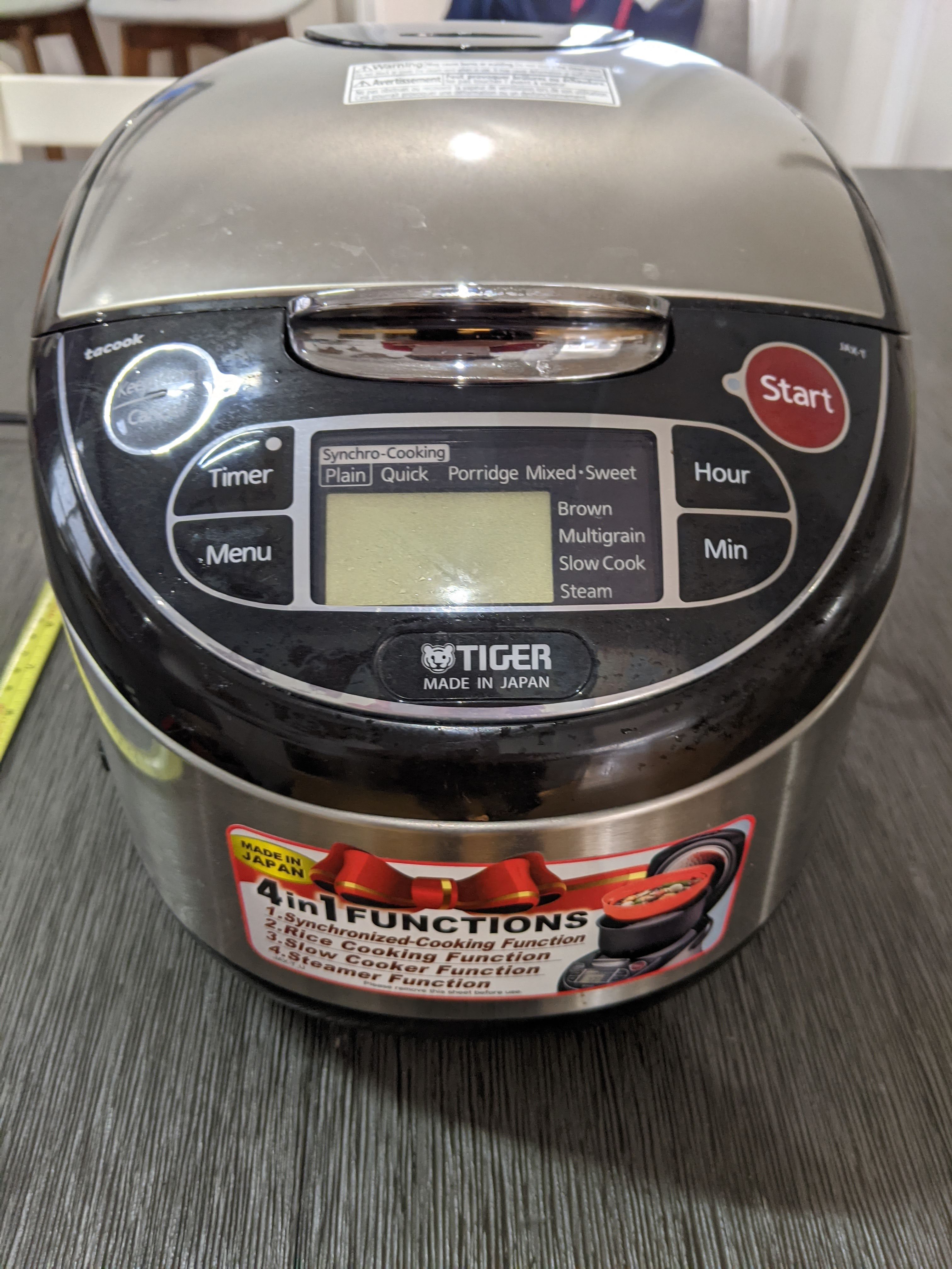 🥕 Tiger 5.5-cup 4-in-1 Rice Cooker w/Delay Cook & Keep Warm - photo 2