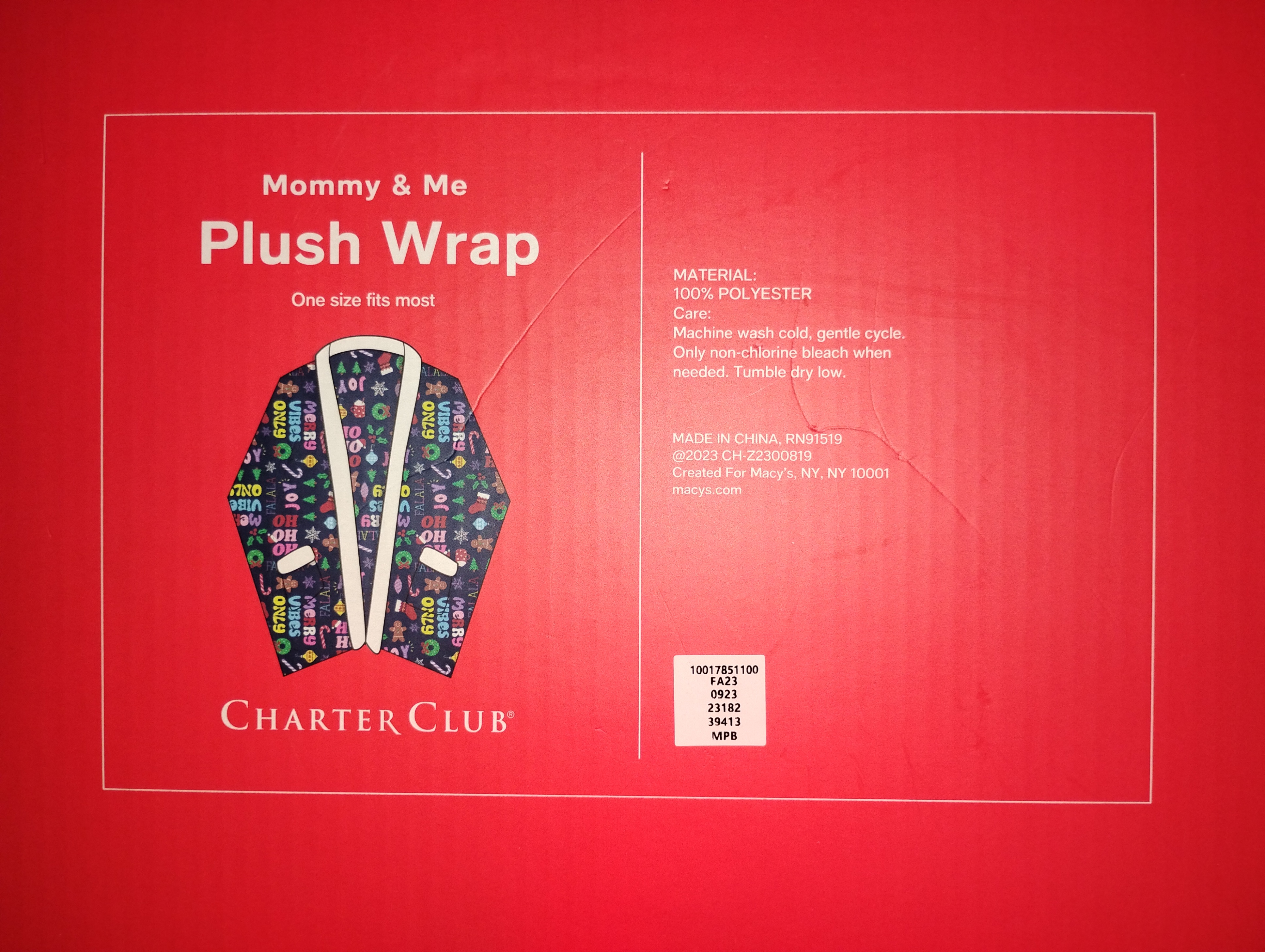 Charter Club Mommy & Me Plush Wrap - One Size - photo 4