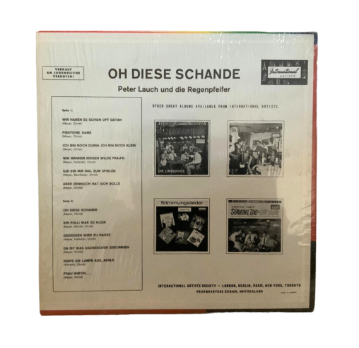 Peter Lauch Und Die Regenpfeifer – Oh Diese Schande LP - photo 2