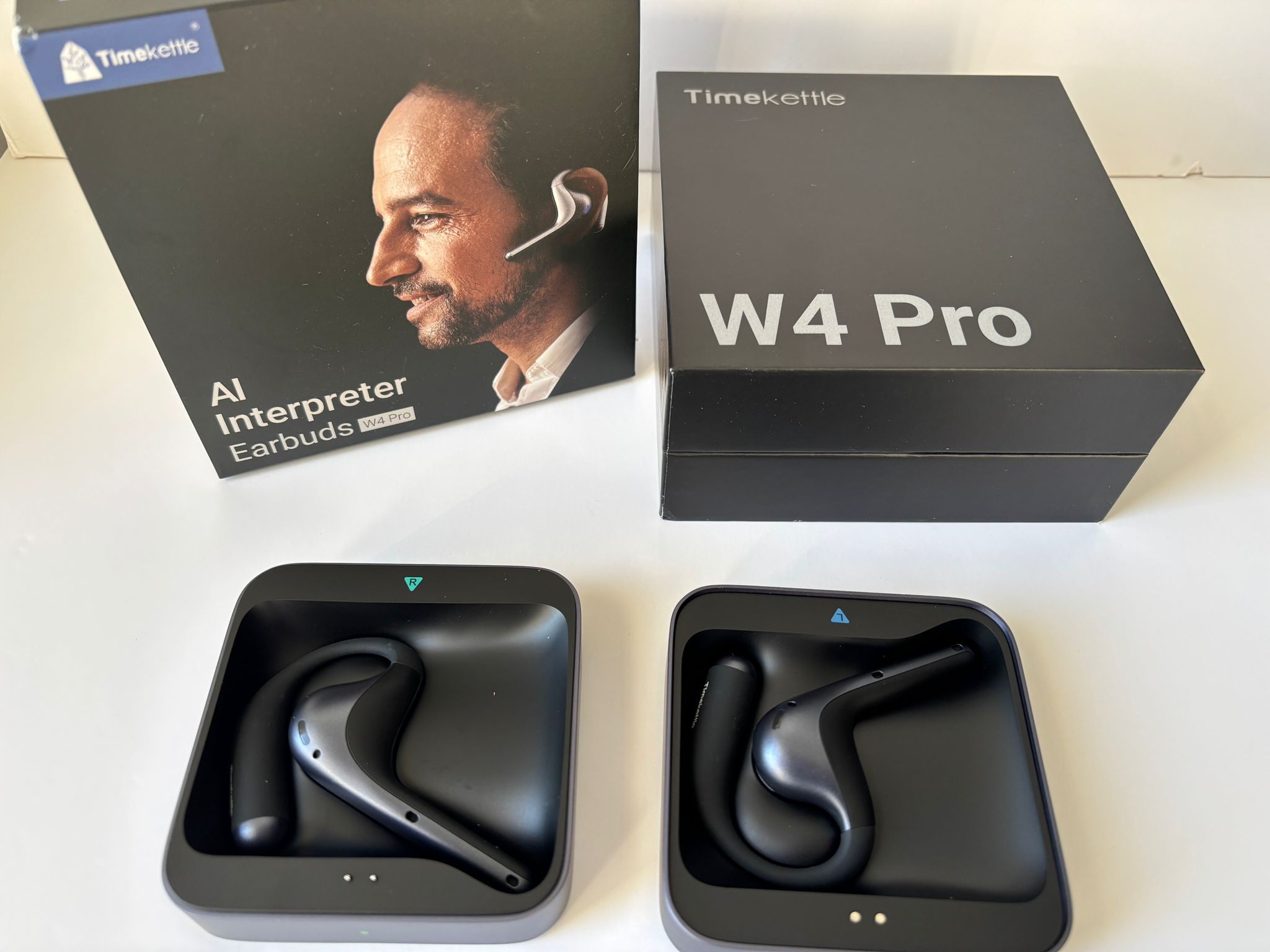 Timekettle W4 Pro Translator Earbuds (Grey) - NEW OPEN BOX