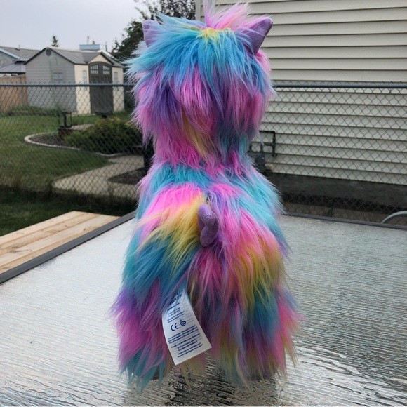 Build-A-Bear BAB Rainbow Llama Alpaca Plush Stuffed Animal - photo 4