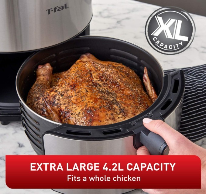 T-fal Air Fryer, 4.2L, Silver - photo 4