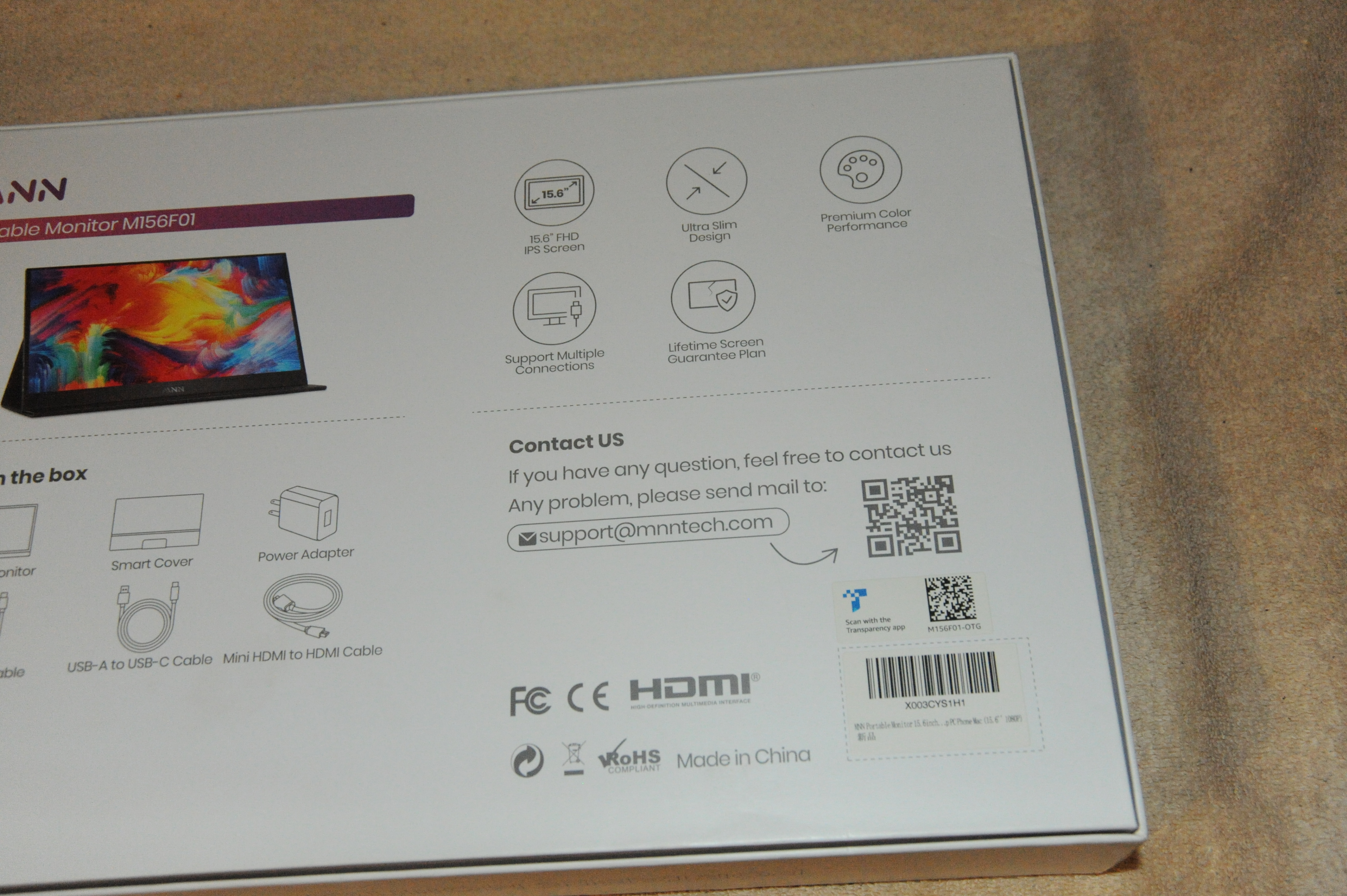 NNW Portable Monitor M156F01 - Like New! - photo 4