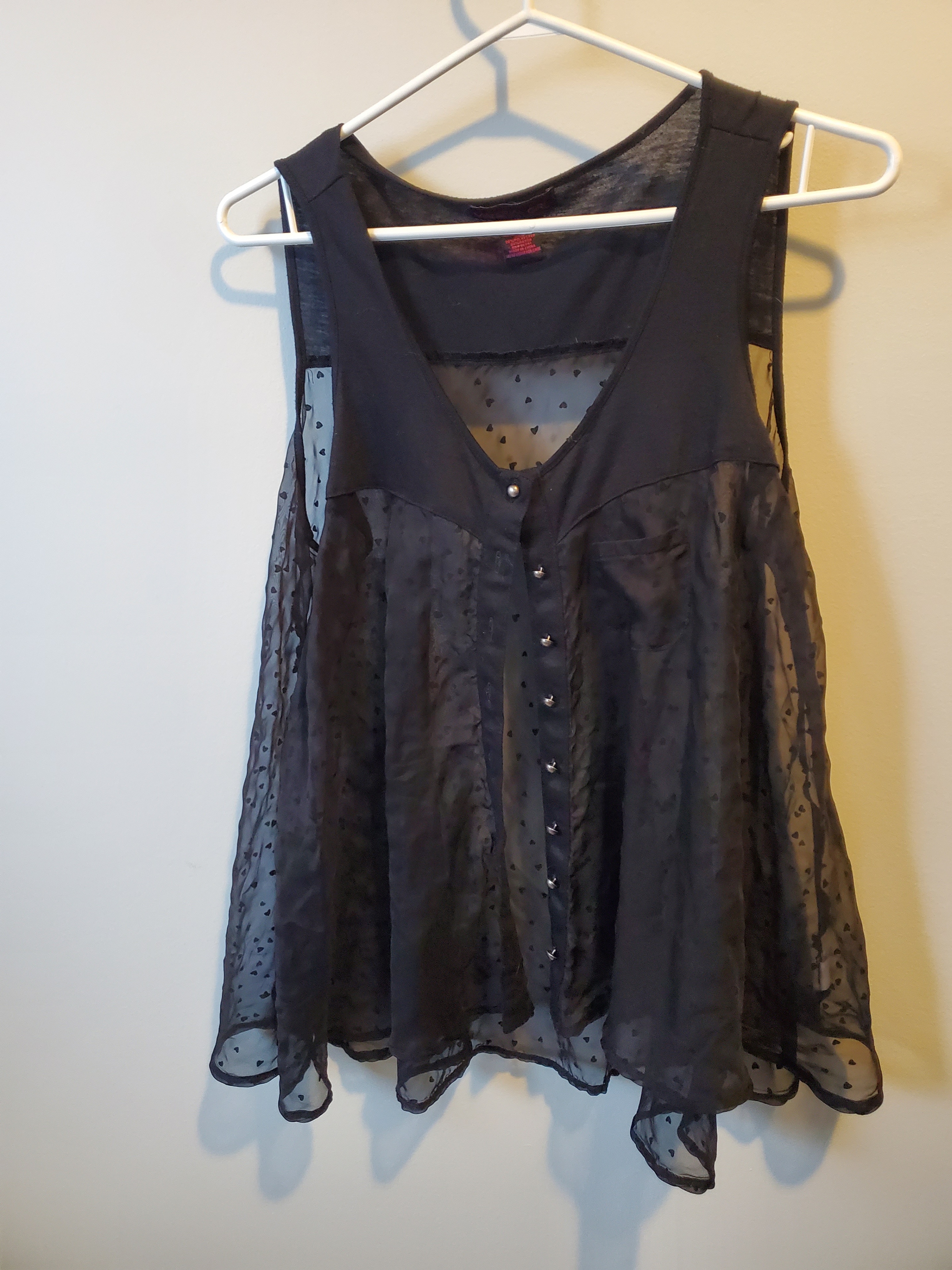 Black FlowyTank Top - Size XL