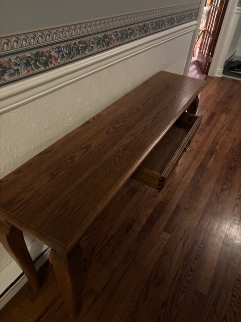 Solid Wood Console Table / Hallway Table with Drawer