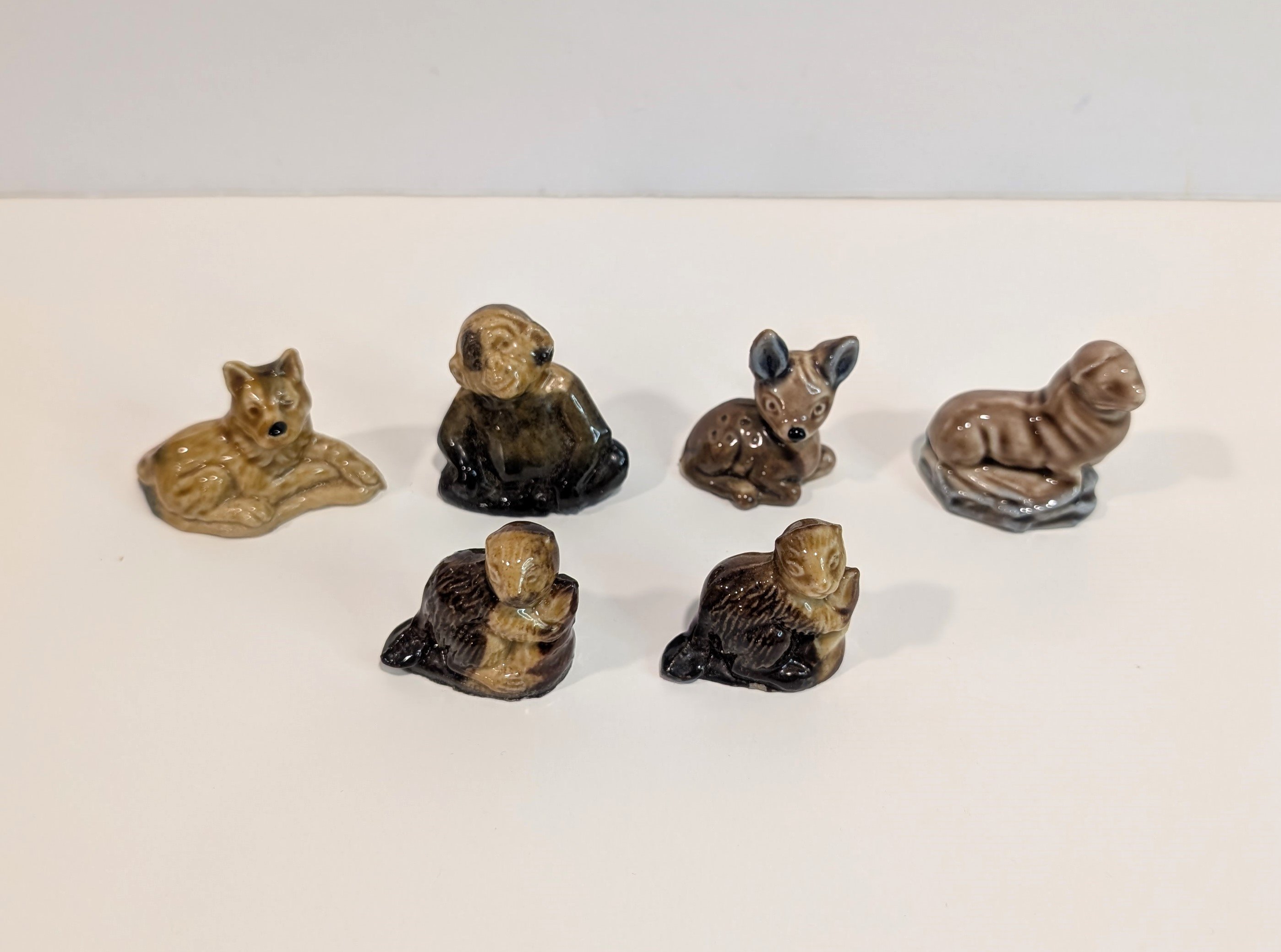Vintage Wade Red Rose Tea Figurines