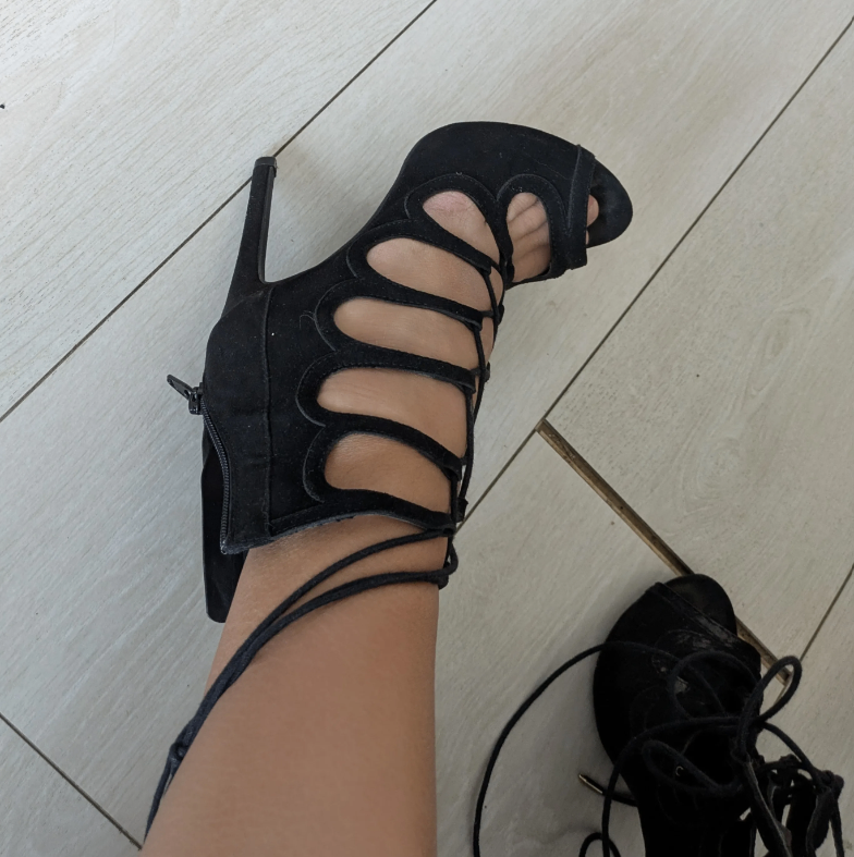 Laced-up Heels - Size 6