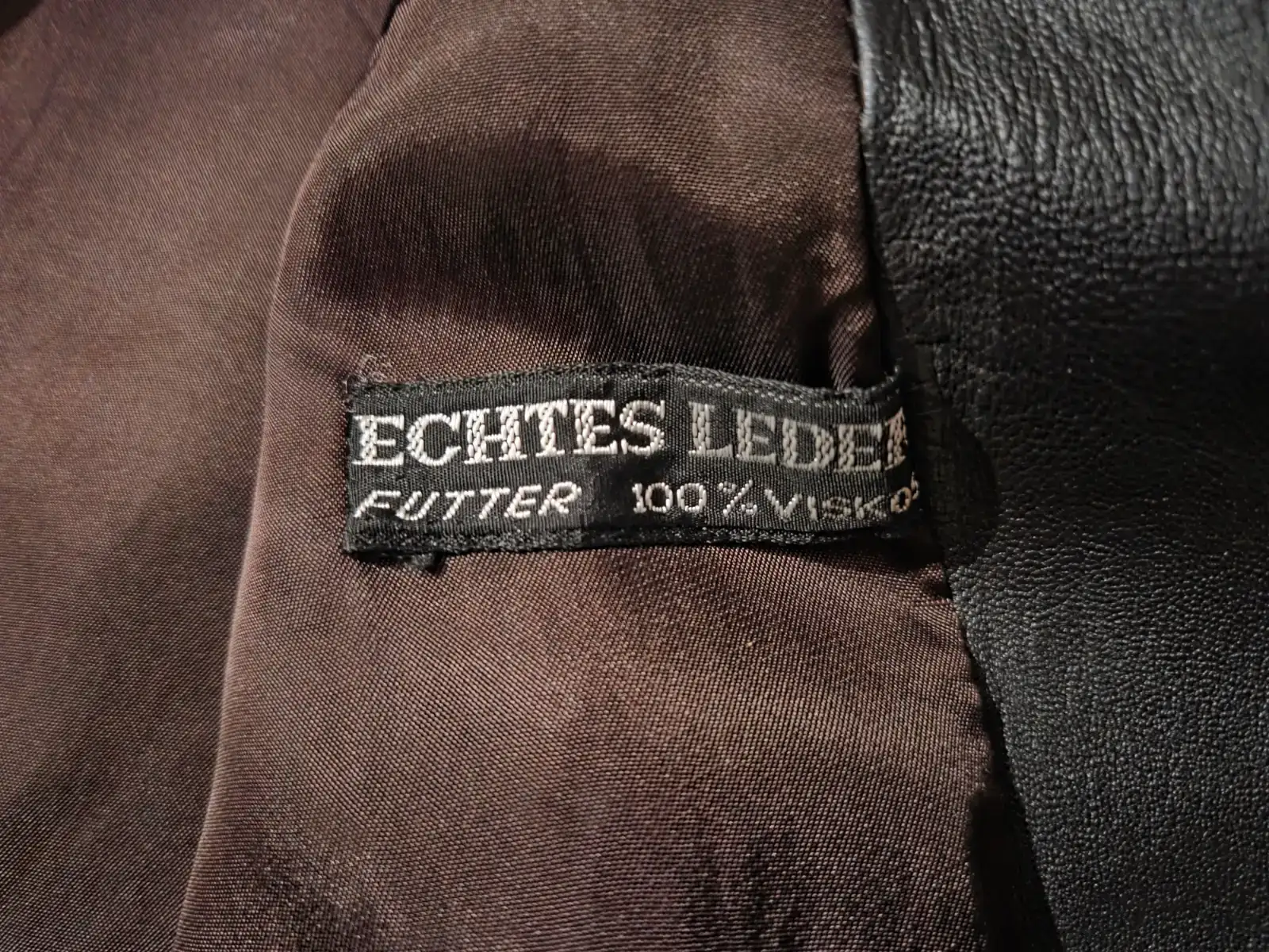 Vintage German Genuine Leather Bomber Jacket, Men's Size M - photo 3