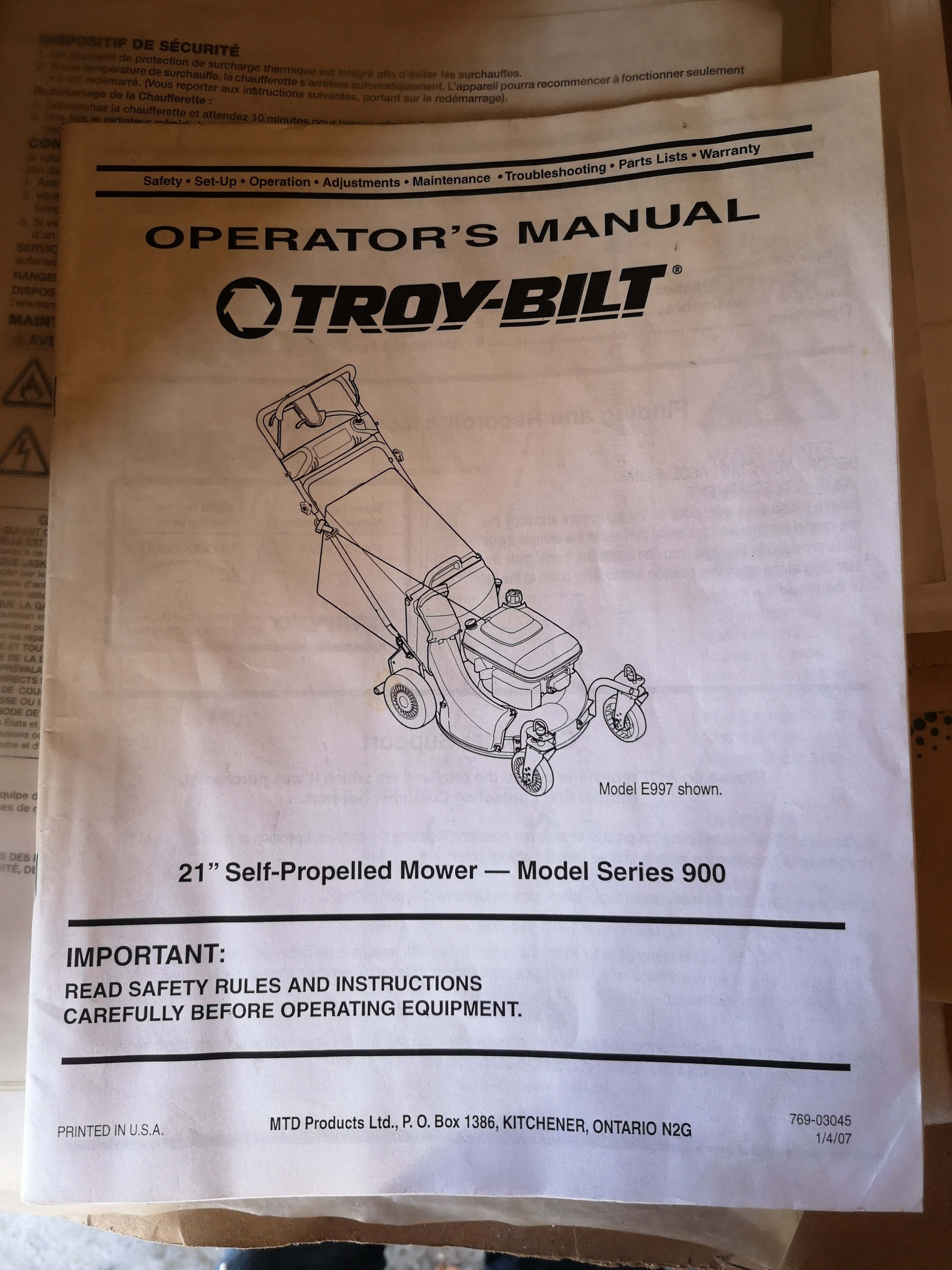 Lawnmower - Troy-Bilt 21" Self-Propelled Mower - photo 4