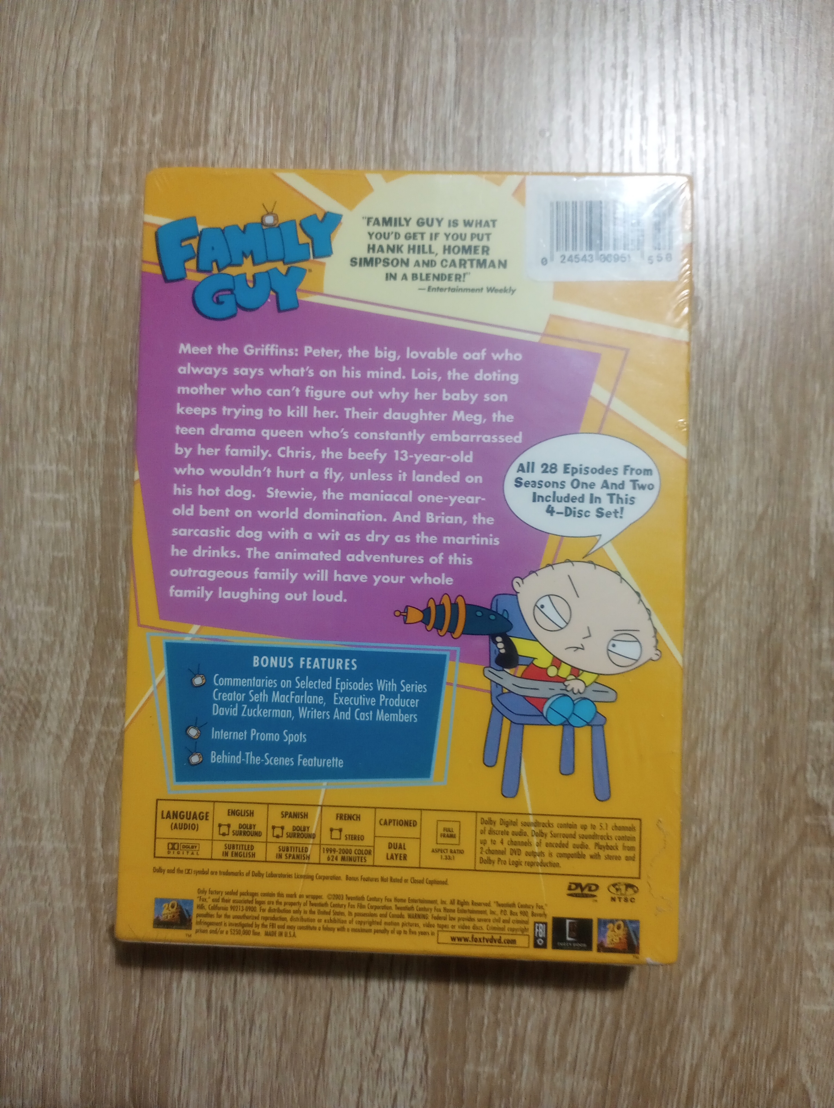 Family Guy DVD | Volume 1 (Seasons 1 and 2) Sealed - photo 3