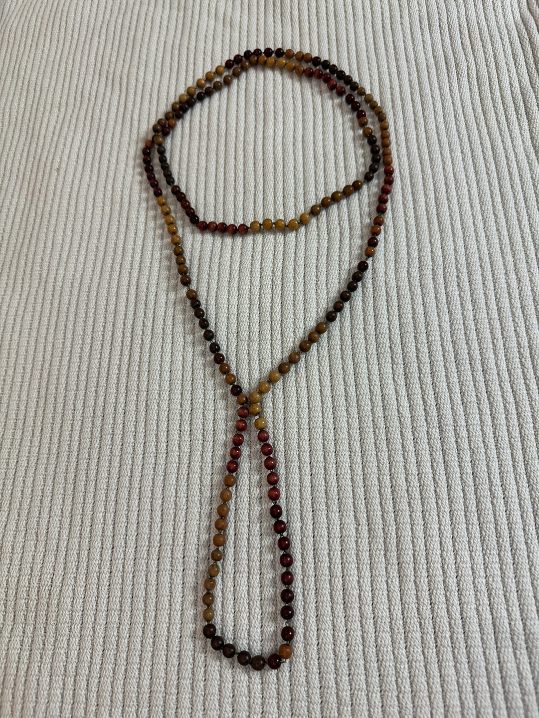 🧡 Wooden Bead Long Necklace 3-color
