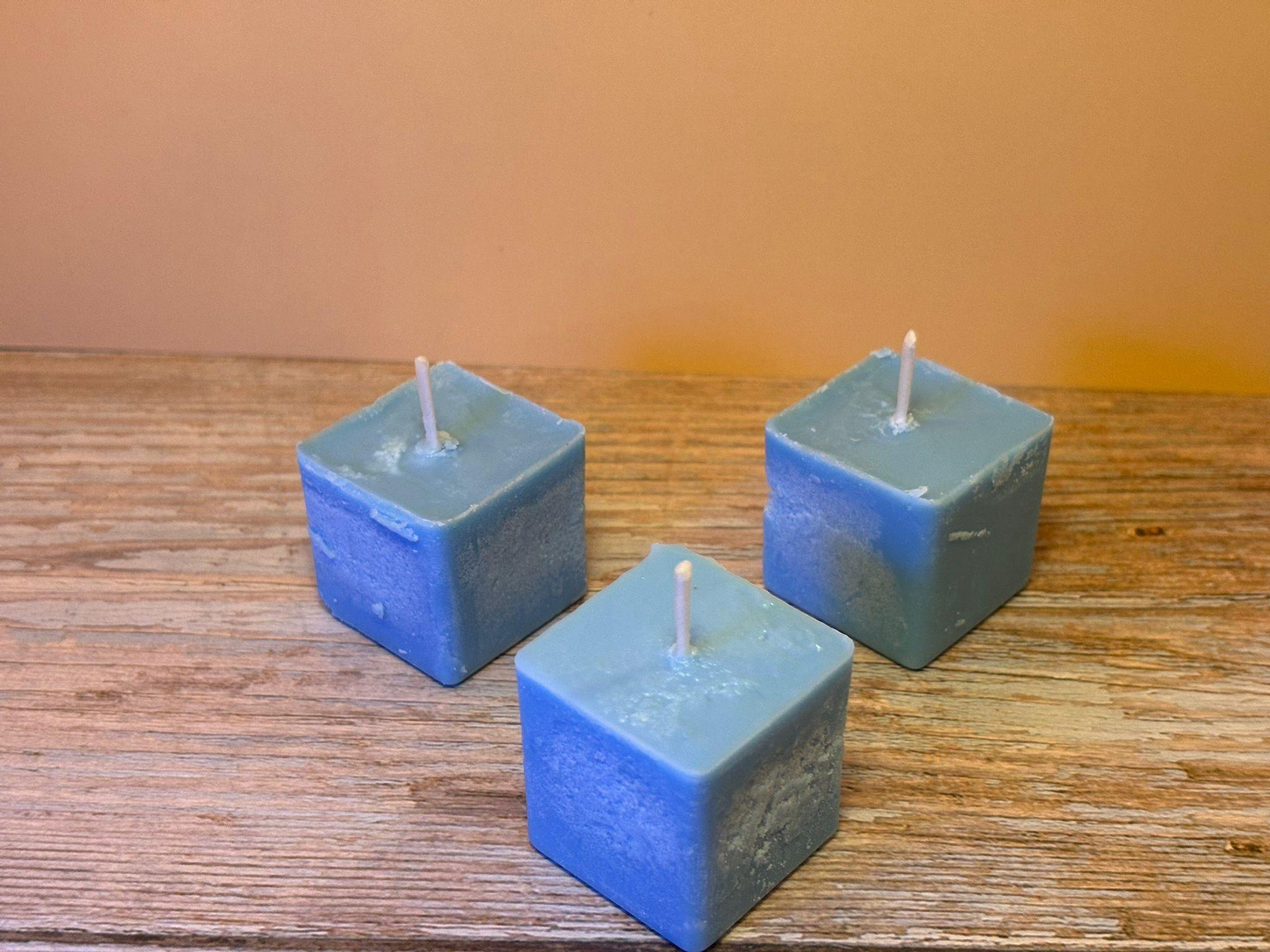Handmade Square Candles - Set of 12