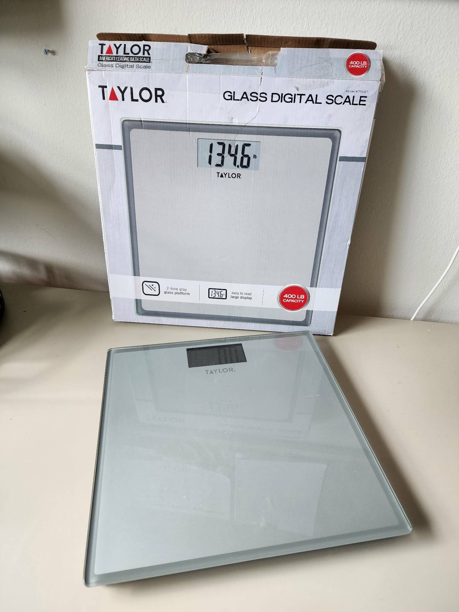 Taylor Glass Digital Scale (kg and lb)