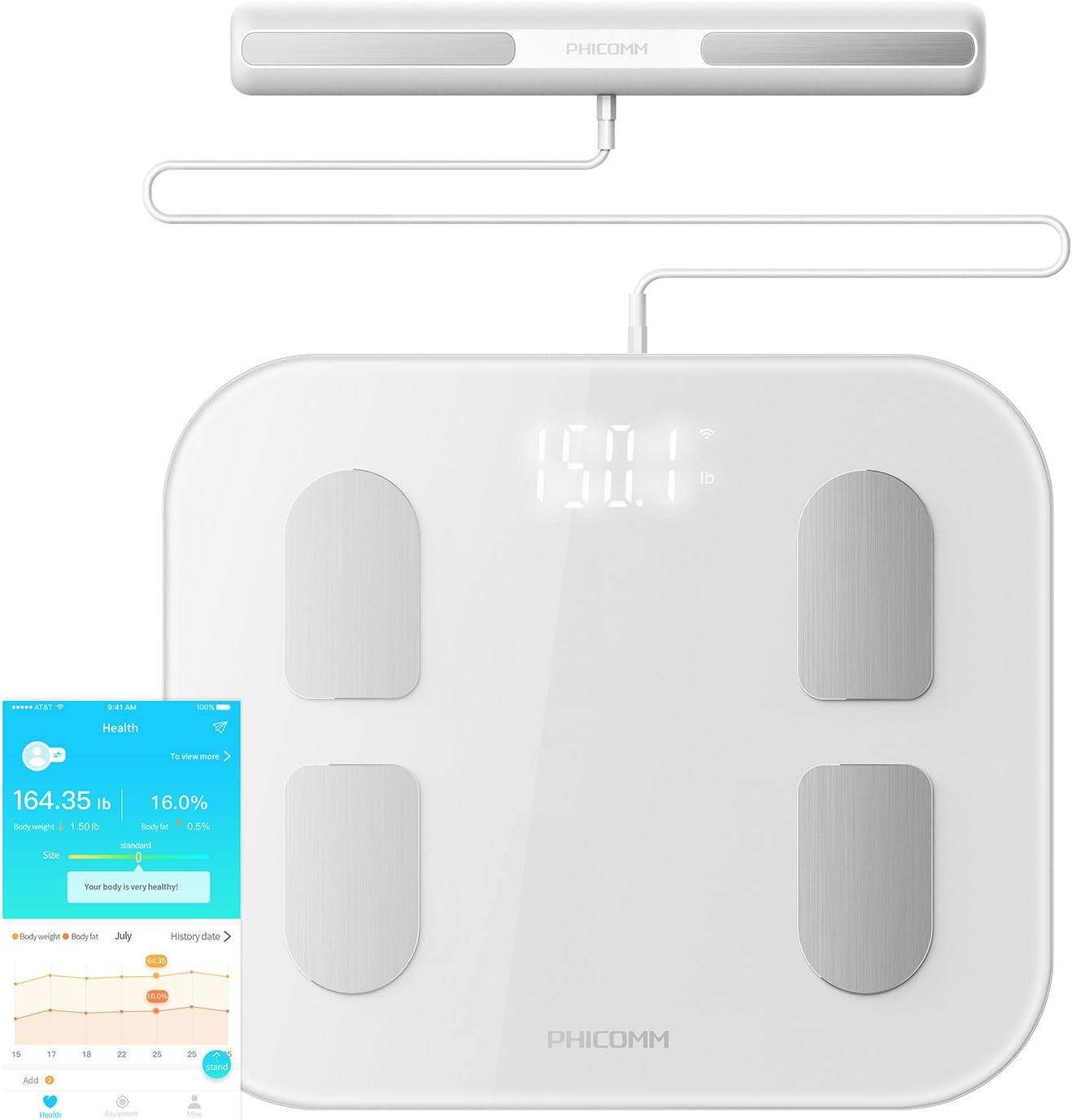 PHICOMM S7 Smart Body Scale – Bluetooth Body Composition Monitor