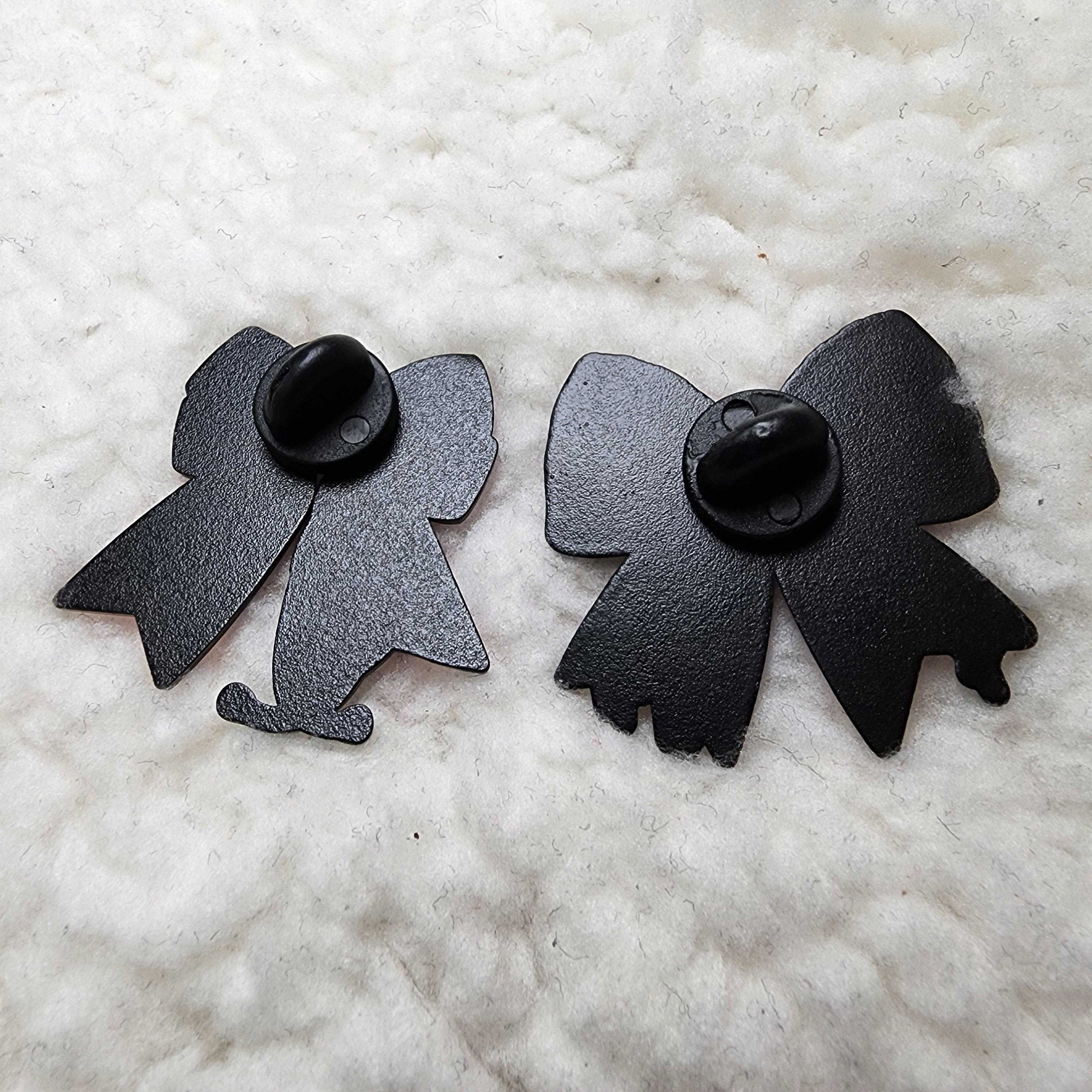 Pink Bow knot Medical Accessories Set of 2 Brooch Enamel Pins - photo 3