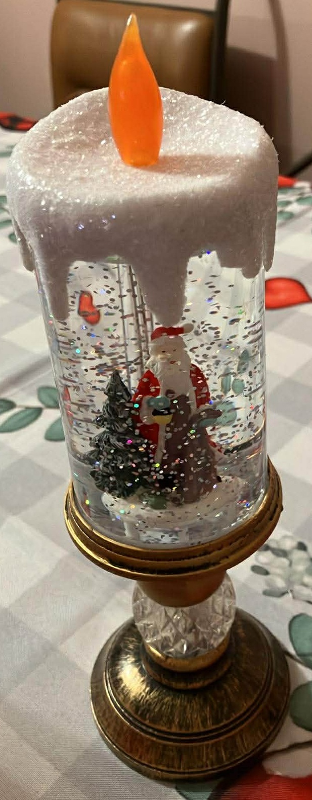 LED Flameless Candle Snow Globe - 10 Inches (New) - photo 2