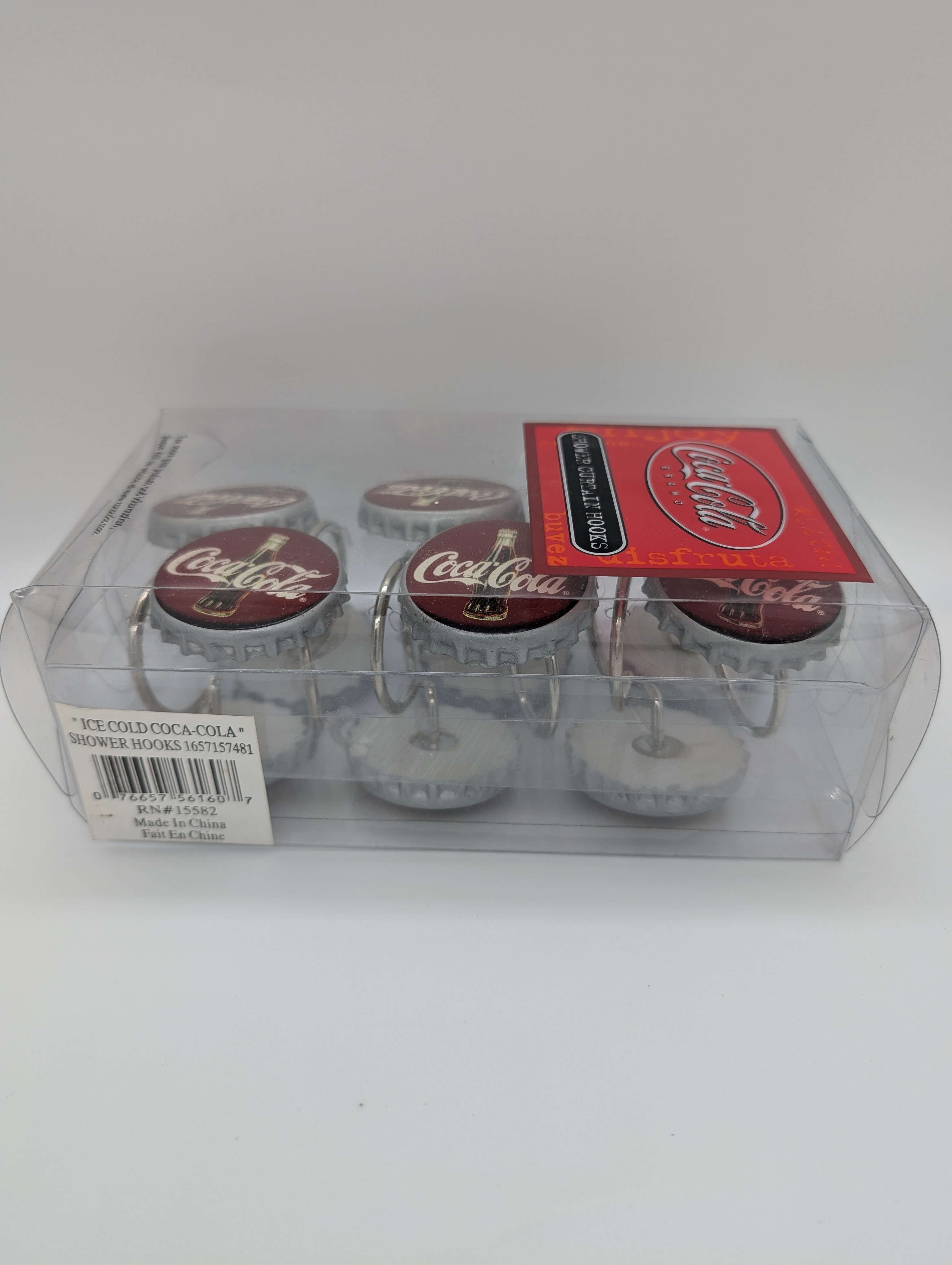 🥤Classic Coca-Cola Bottle Cap Shower Curtain Hooks-Full Set!🥤 - photo 2