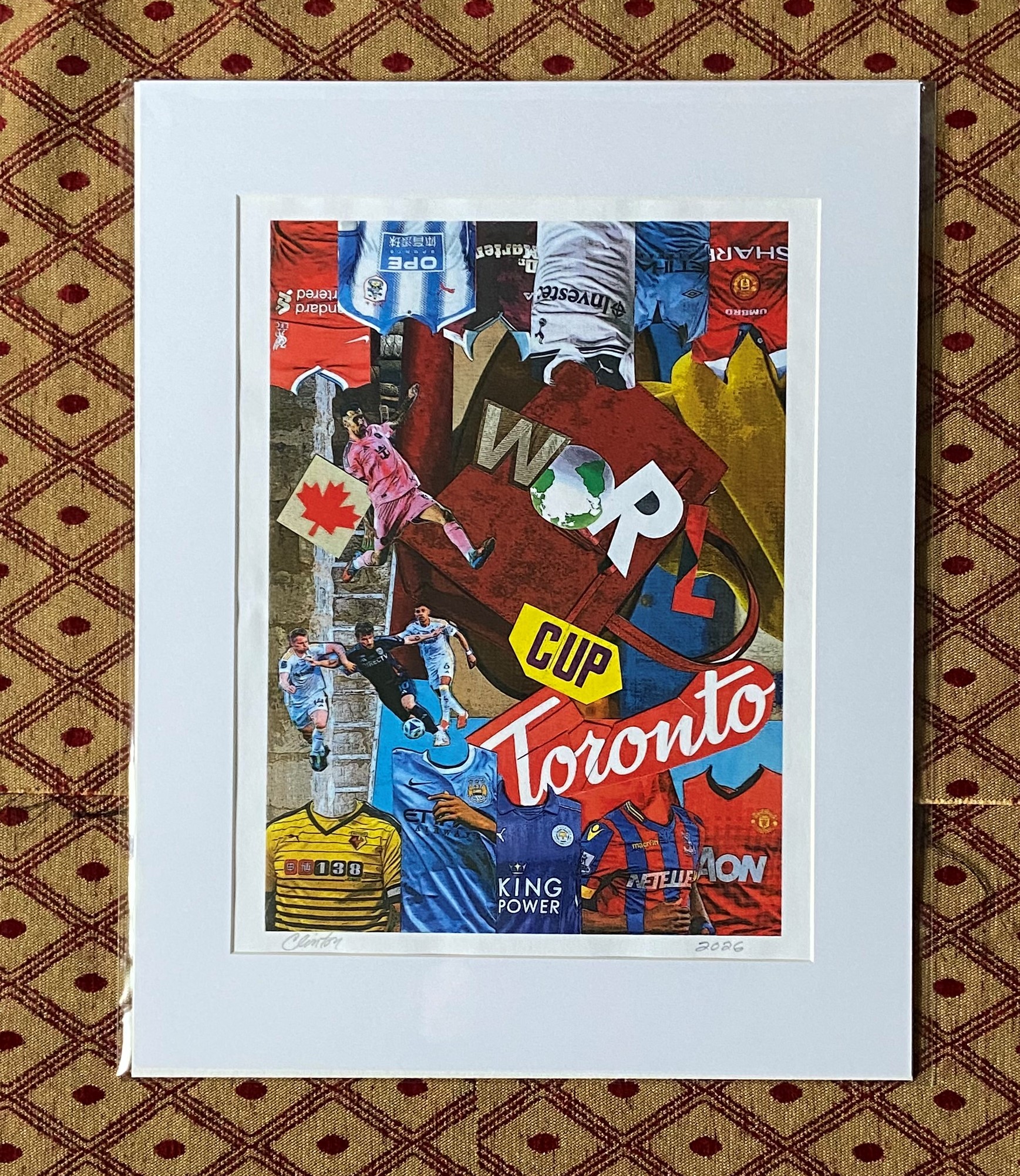 100% Original Contemporary World Cup Canadian Art - photo 4