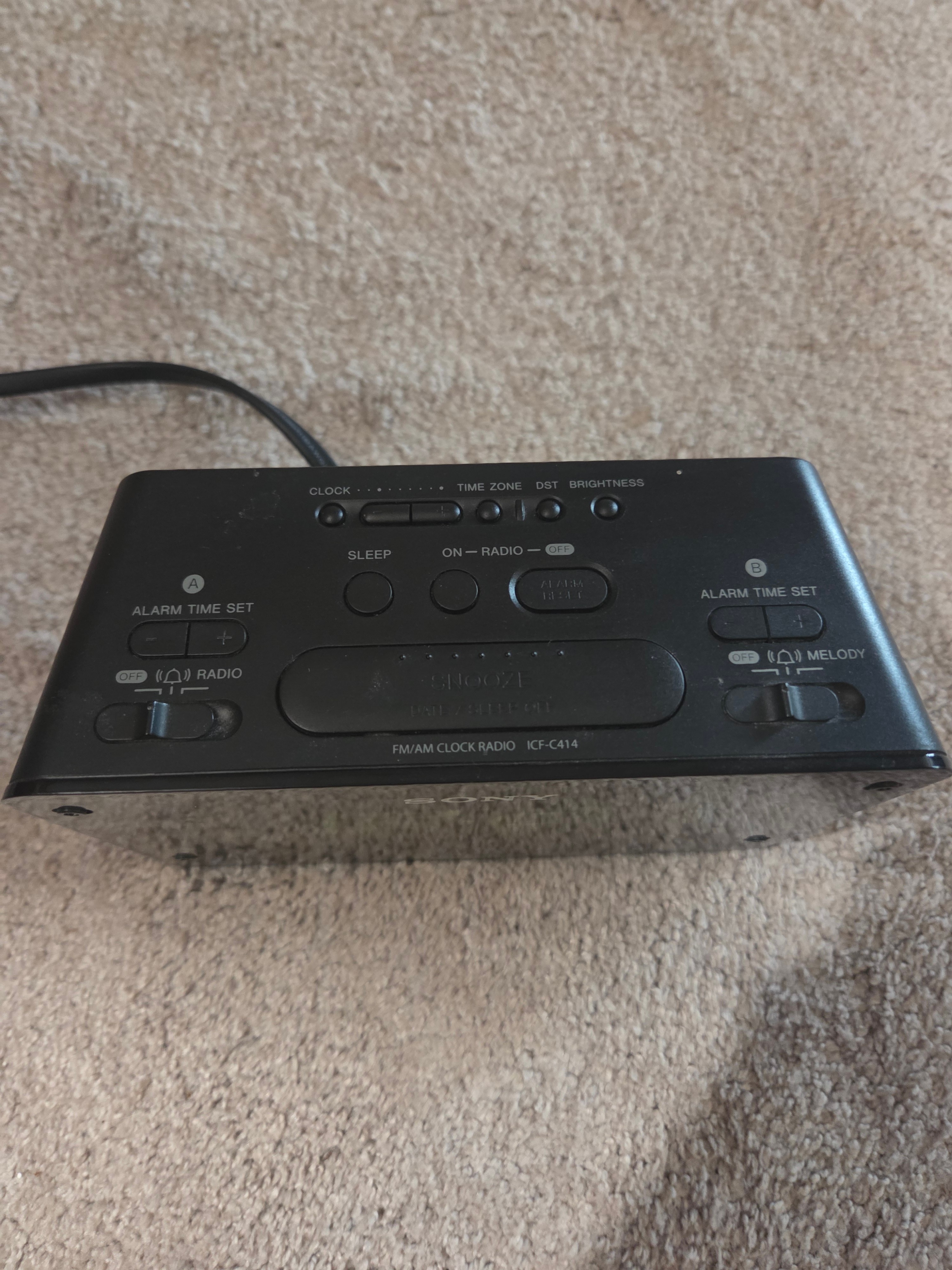 Sony Dream Machine LARGE DIGITS Dual Alarm Clock Radio, Melody - photo 2