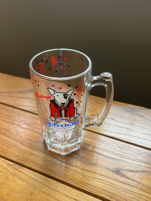 Vintage Spuds Mackenzie Bud Light Glass Beer Mug Anheuser Busch - photo 4