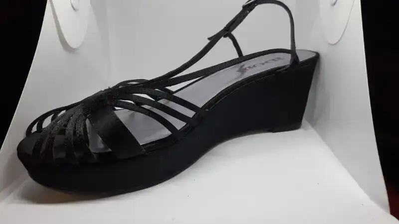 Black Satin Sandals - photo 3