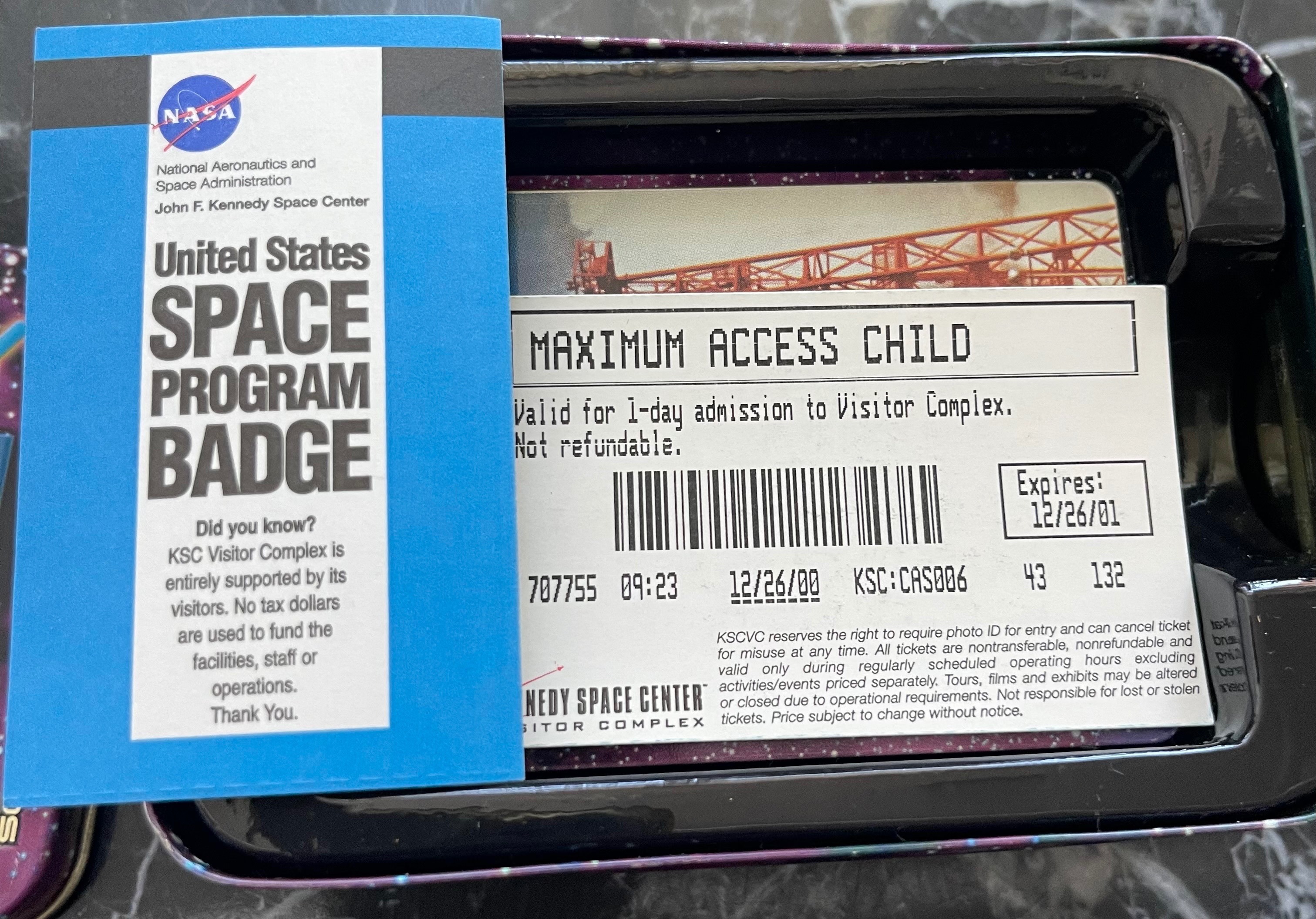 NASA Metallic Cards & Vintage 2000 Ticket Set - photo 4