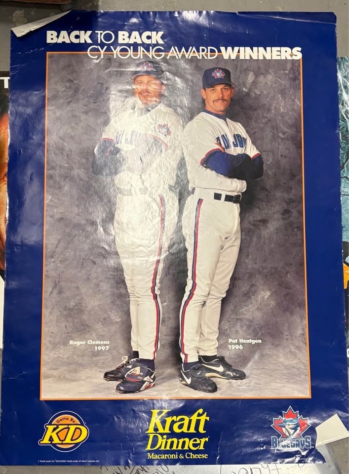 Vintage Toronto Blue Jays Cy Young Award Poster