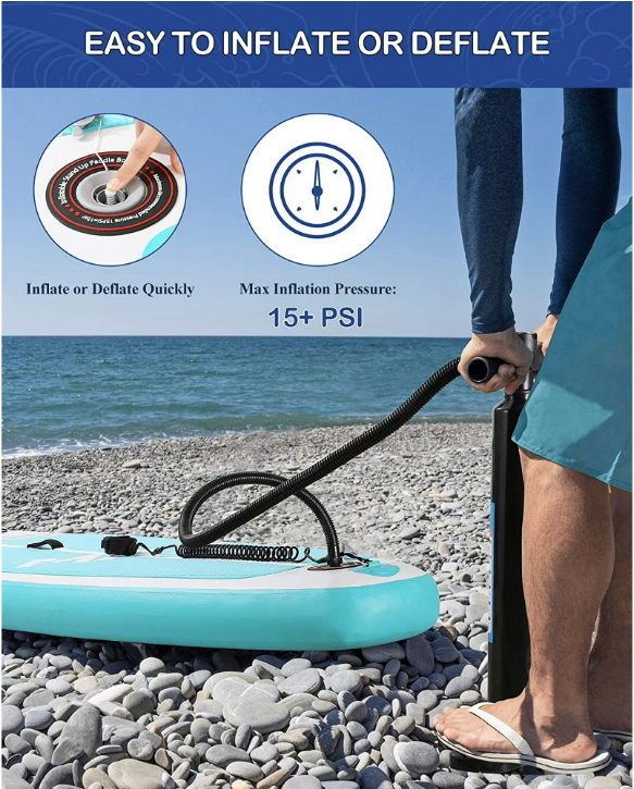 (BRAND NEW) 10'6” MAXKARE Inflatable Paddle Board – New Open Box - photo 2