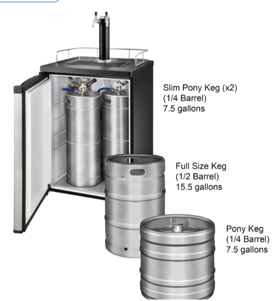 Insignia 2‑Tap Kegerator (NS‑BK2TSS6) - photo 4