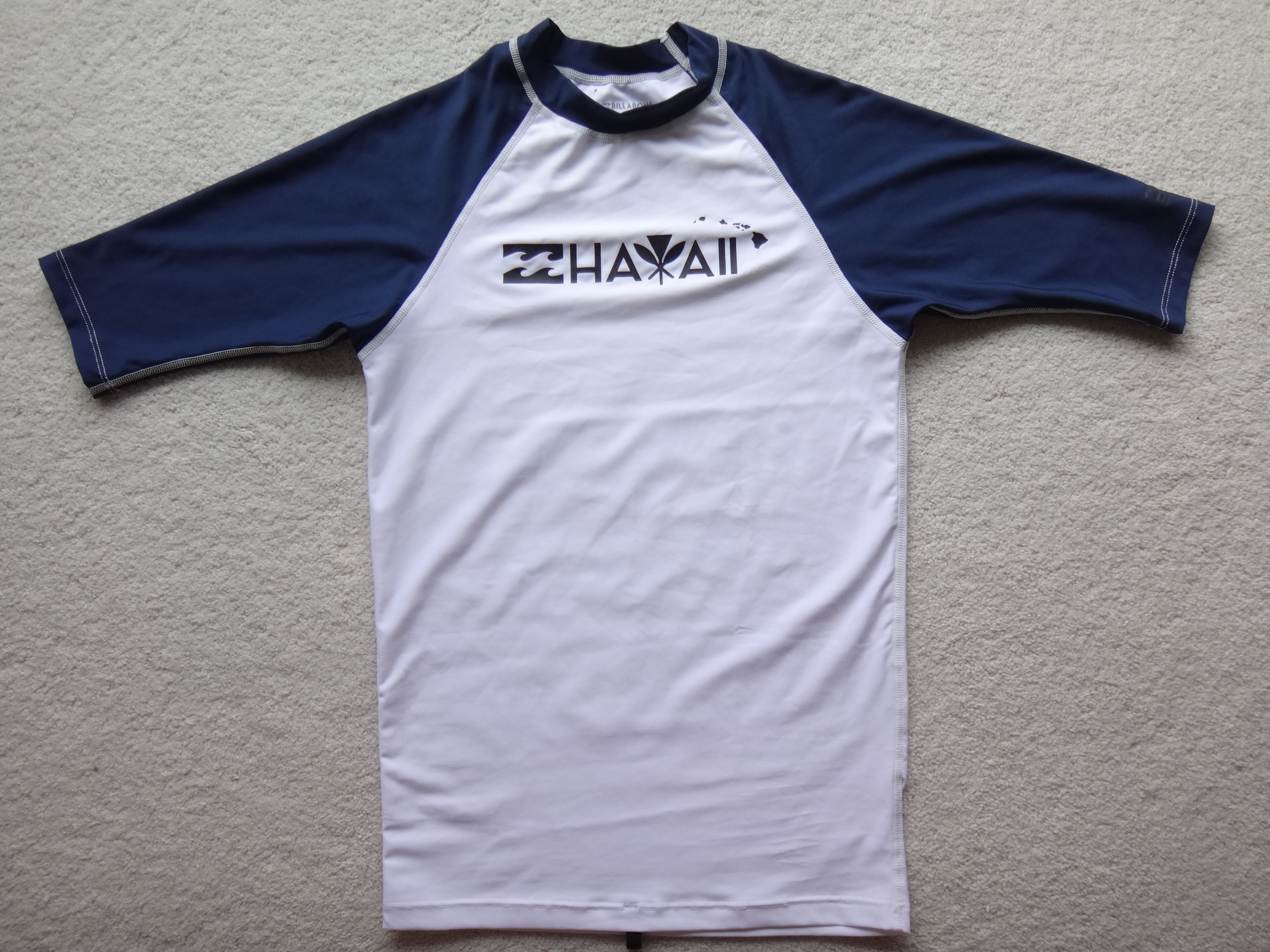 ✅🆕BILLABONG HAWAII SPF 50 Rash Guard Surfing Swimming T-Shirt