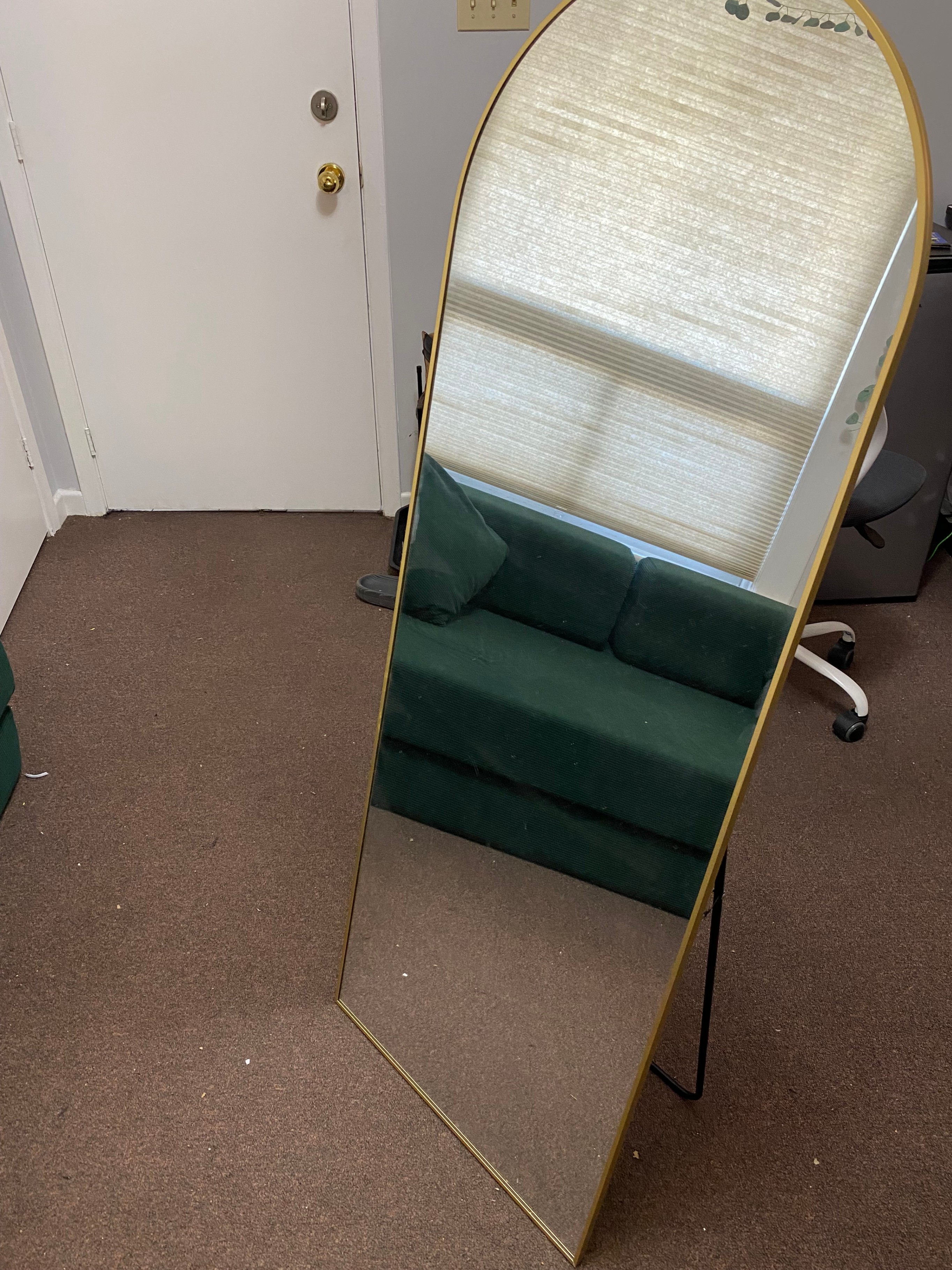 Gold Arched Full Length Mirror