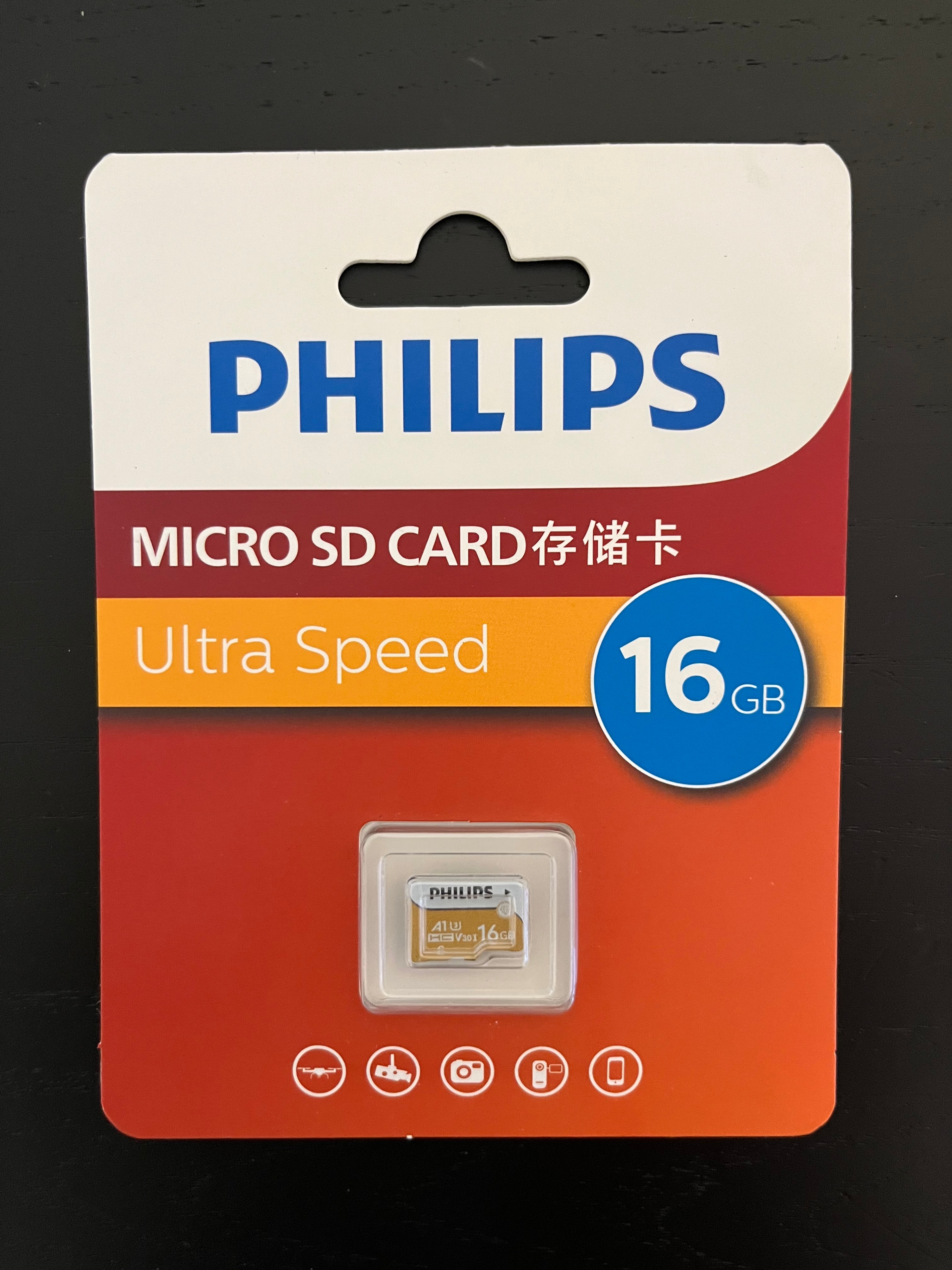 16GB Micro SD Card - High speed - Philips