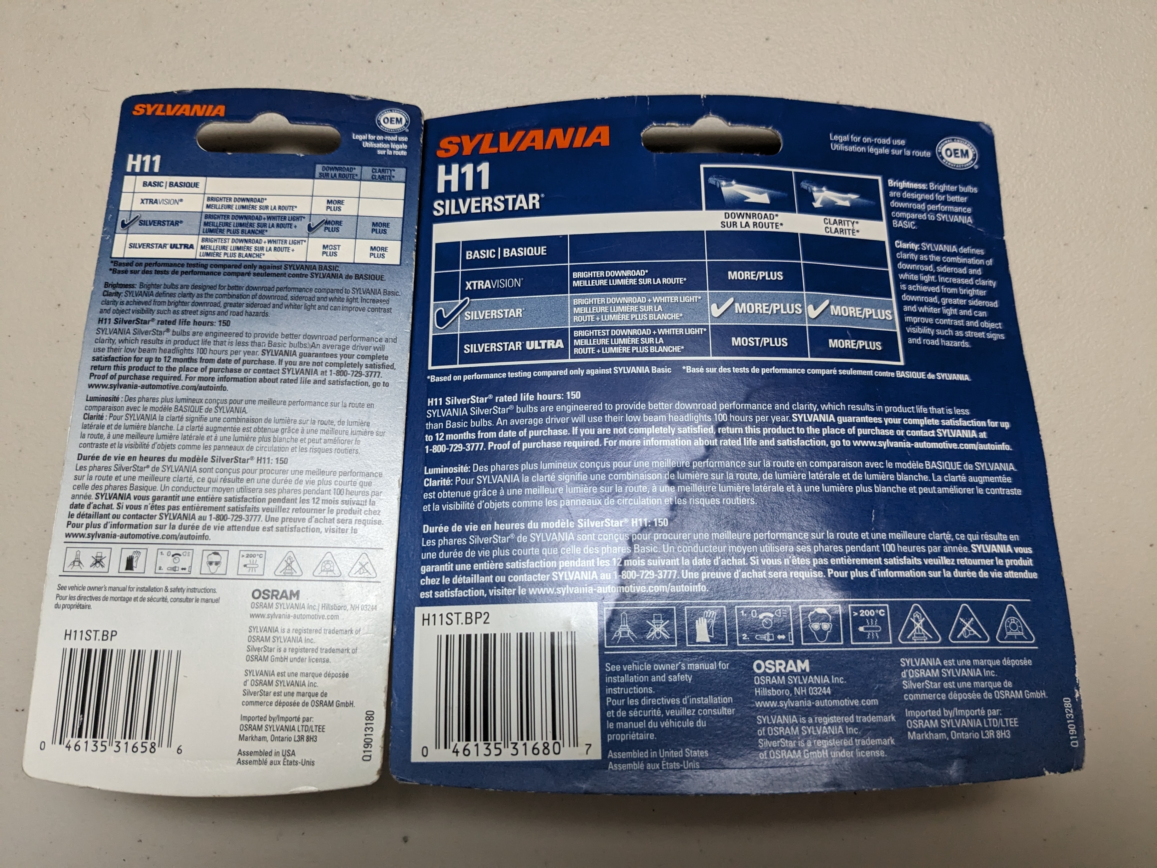 Sylvania H11 SilverStar Halogen Headlight Bulb High-Performance - photo 2
