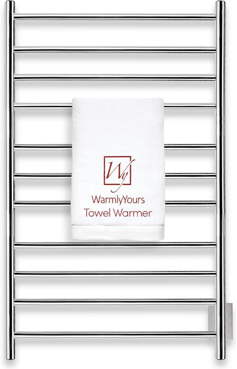 WarmlyYours Malta Heated Towel Rack 11-Bar Electric Towel Warmer - photo 3