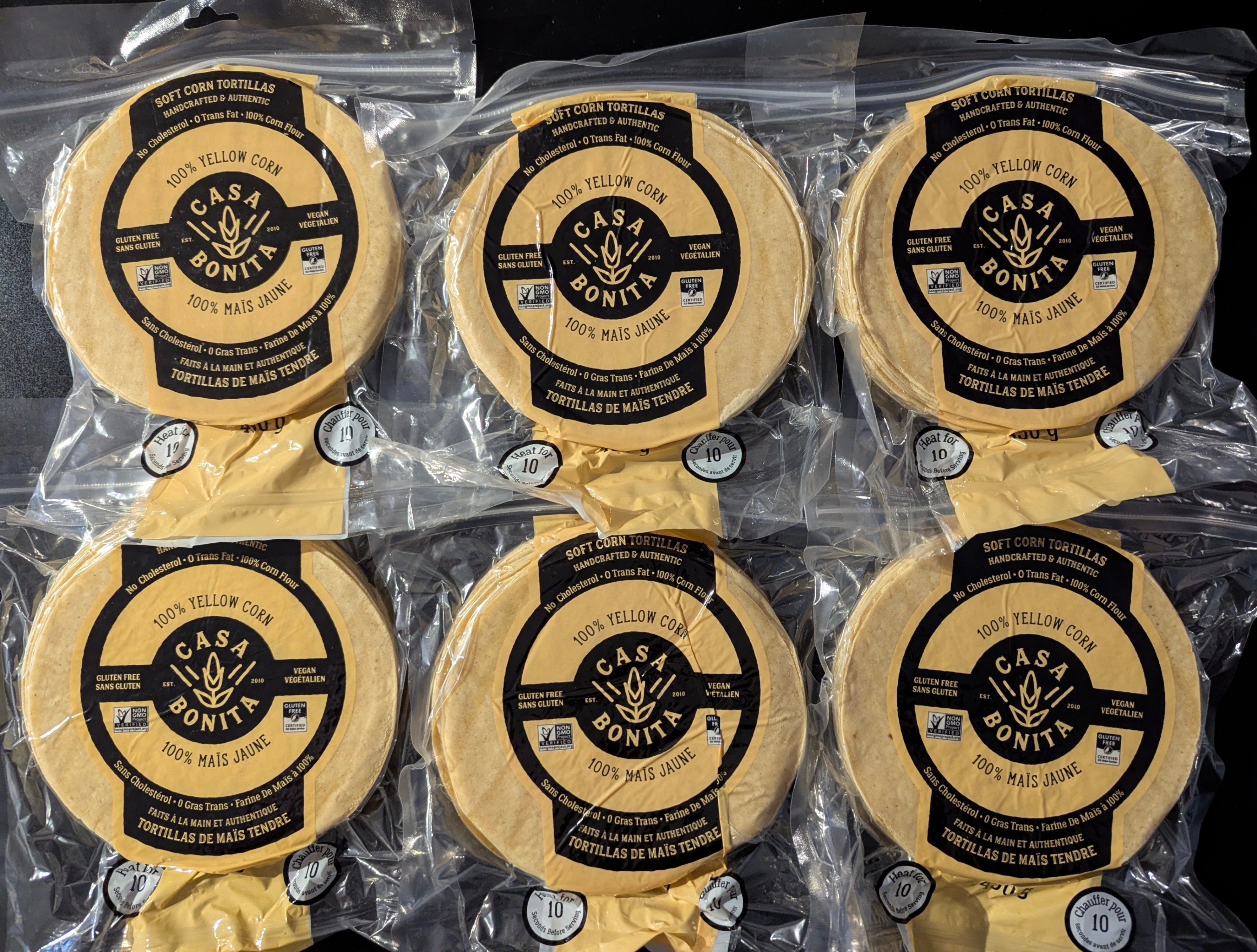 !! SALE: Casa Bonita 100% Yellow Corn Soft Tortillas !! - photo 3