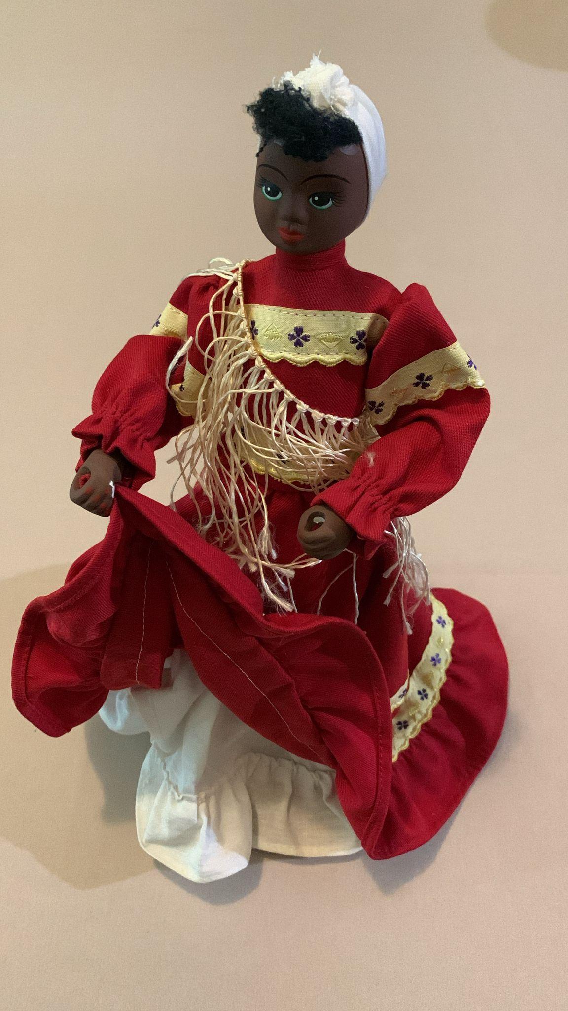 Cuban Handmade Folk Doll Cultural Decor