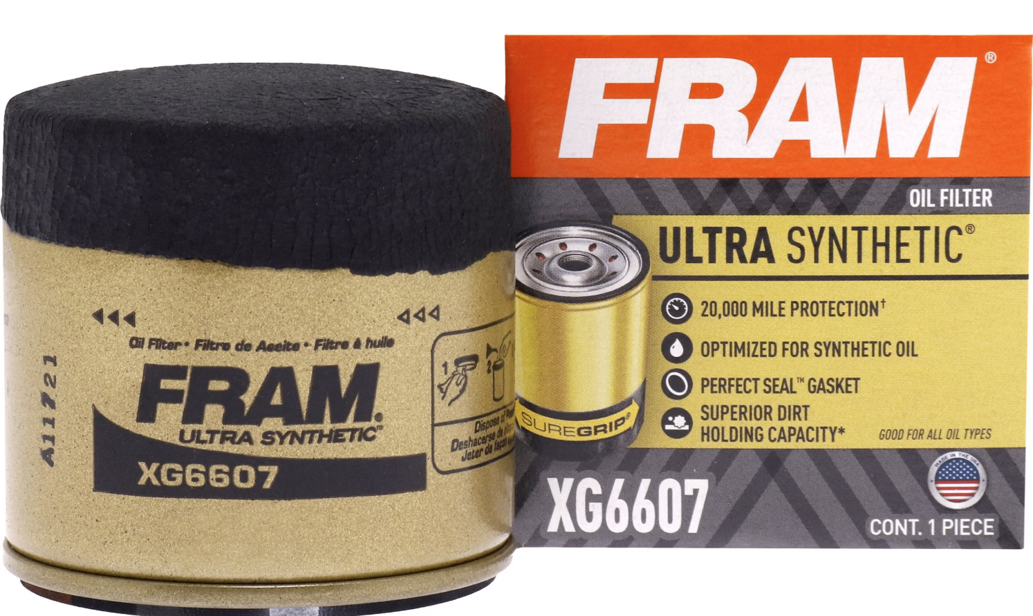 FRAM XG6607 ULTRA SYNTHETIC OIL FILTER