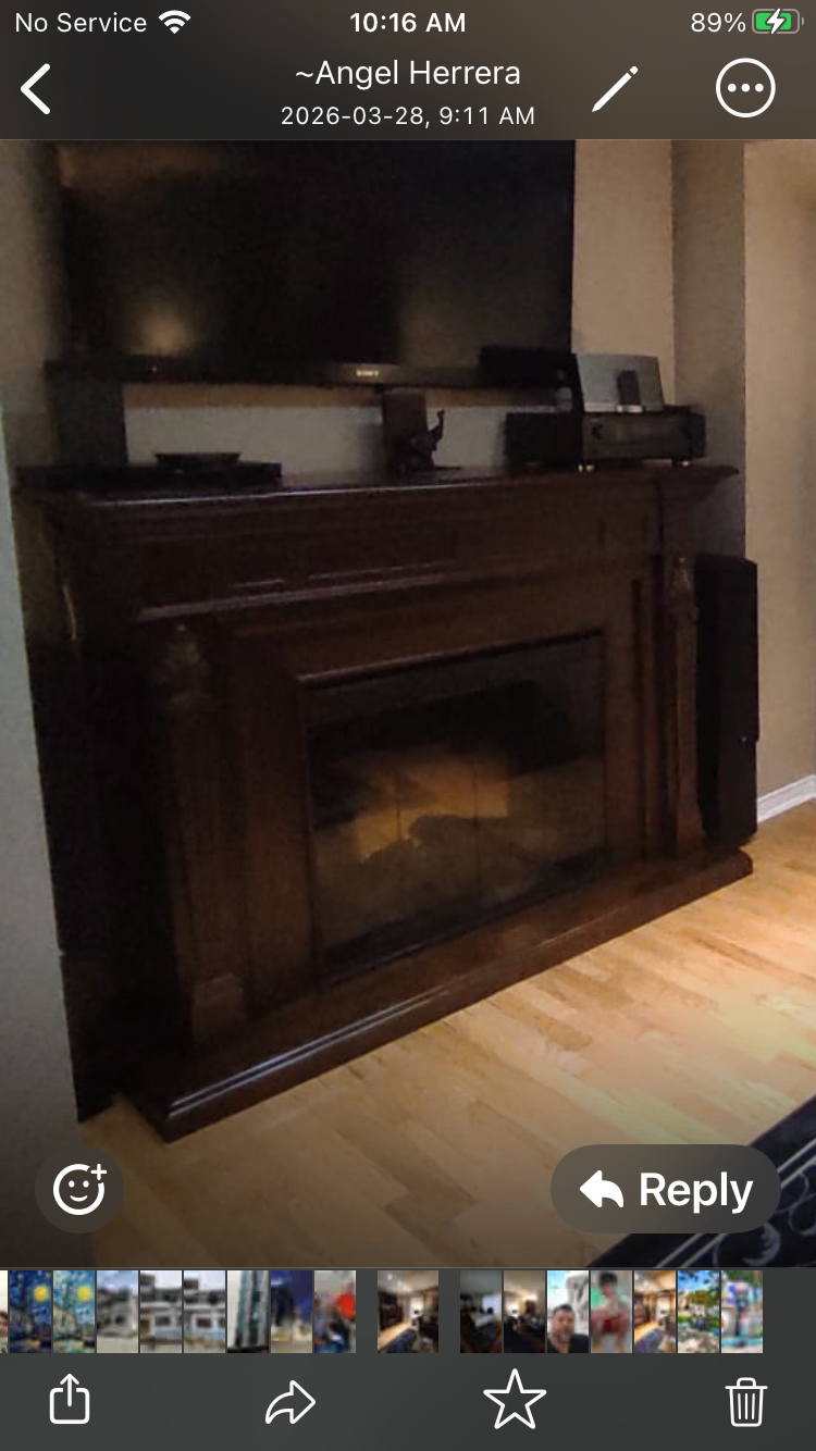 Dimplex Electric Fireplace with Solid Wood Mantel - photo 2
