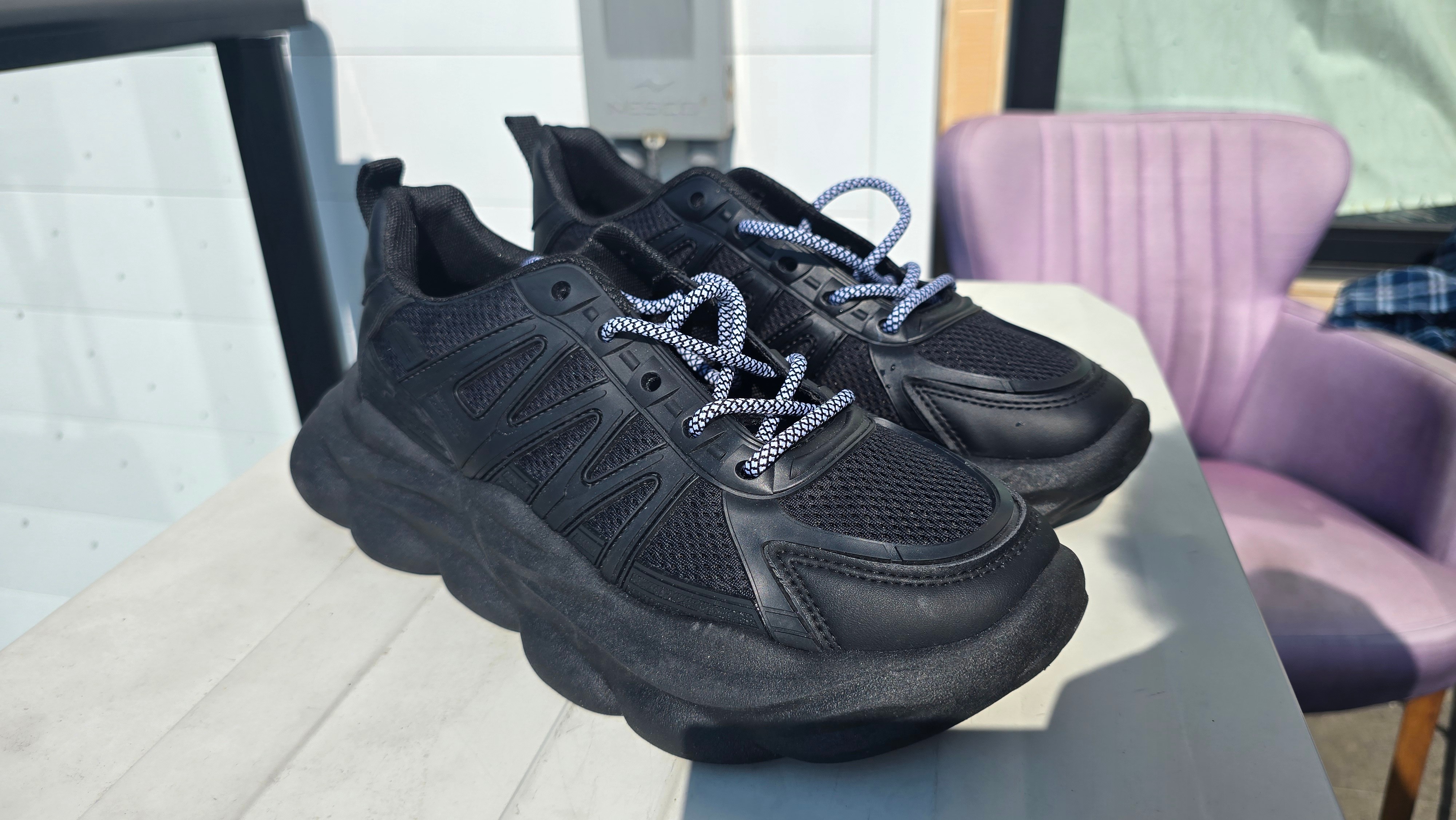 Black Chunky Sneakers Size EU 43 (US 9.5–10) – Brand New - photo 2