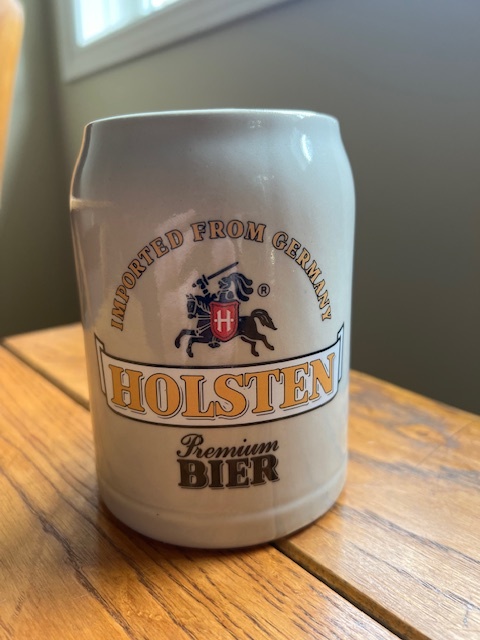 Vintage Holsten Premium Bier Beer Mug Imported From Germany