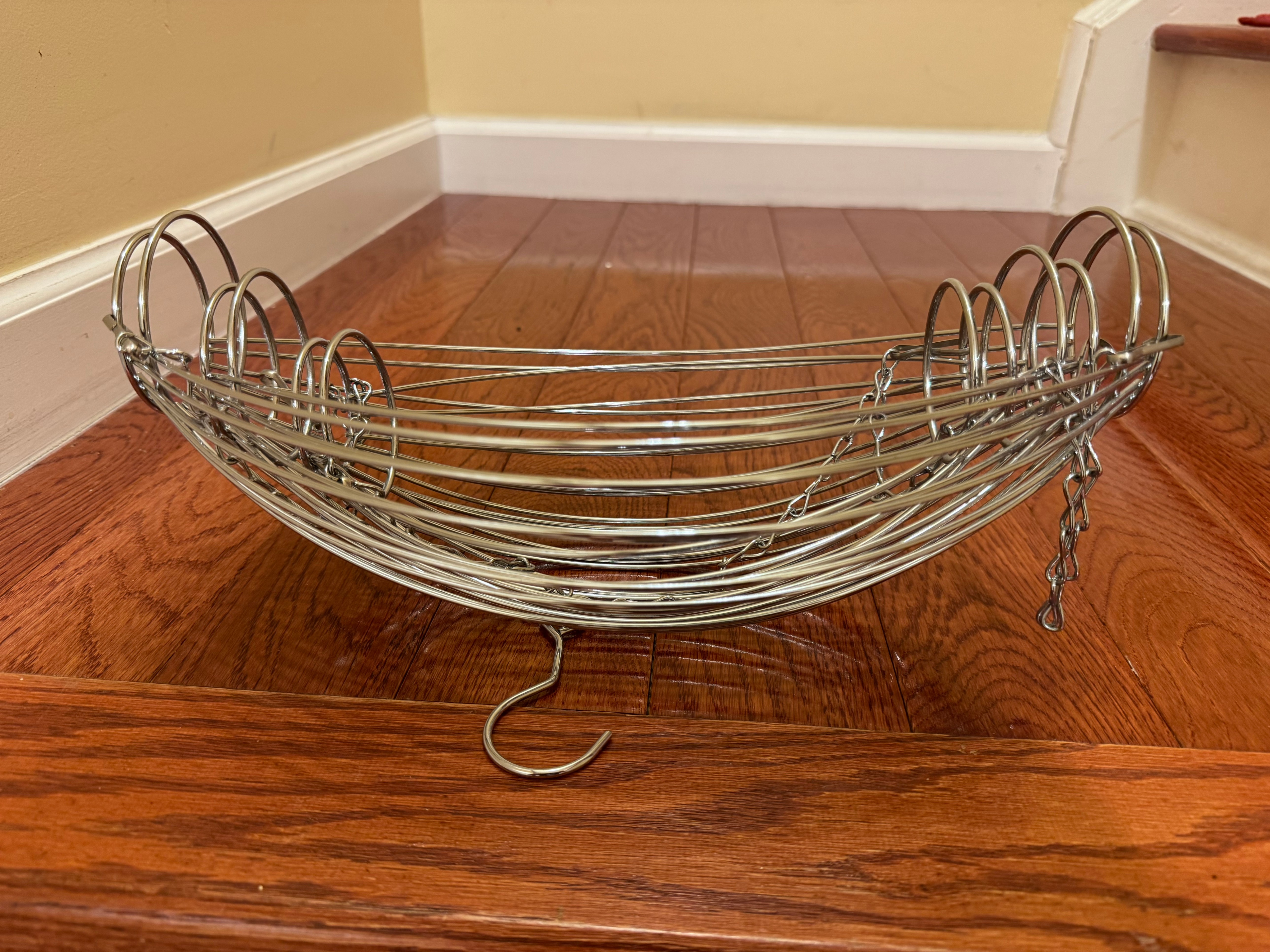 Brand New 3-Tier Chrome Hanging Fruit/Produce Basket - photo 2
