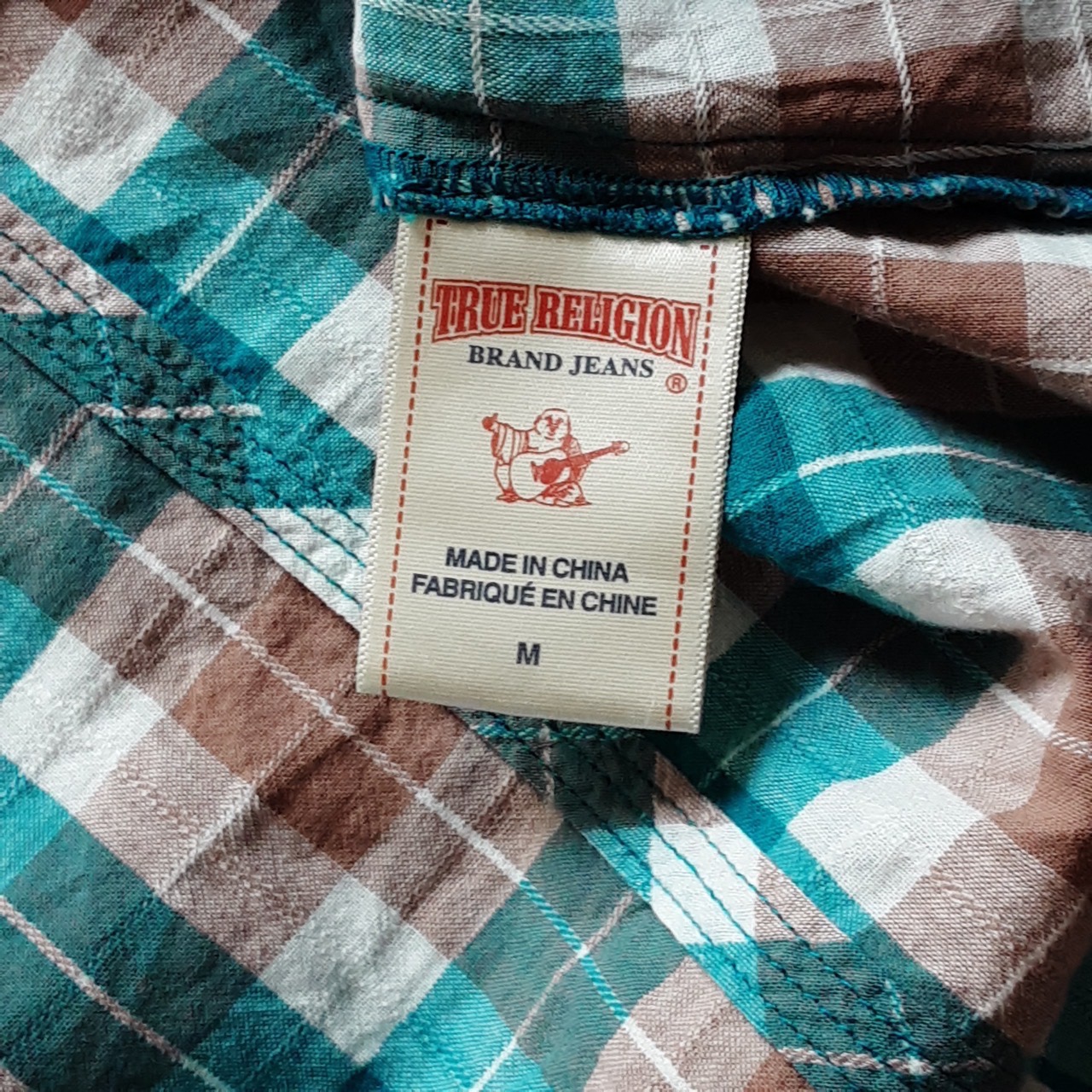 True Religion Plaid Western Shirt - Size M - photo 3