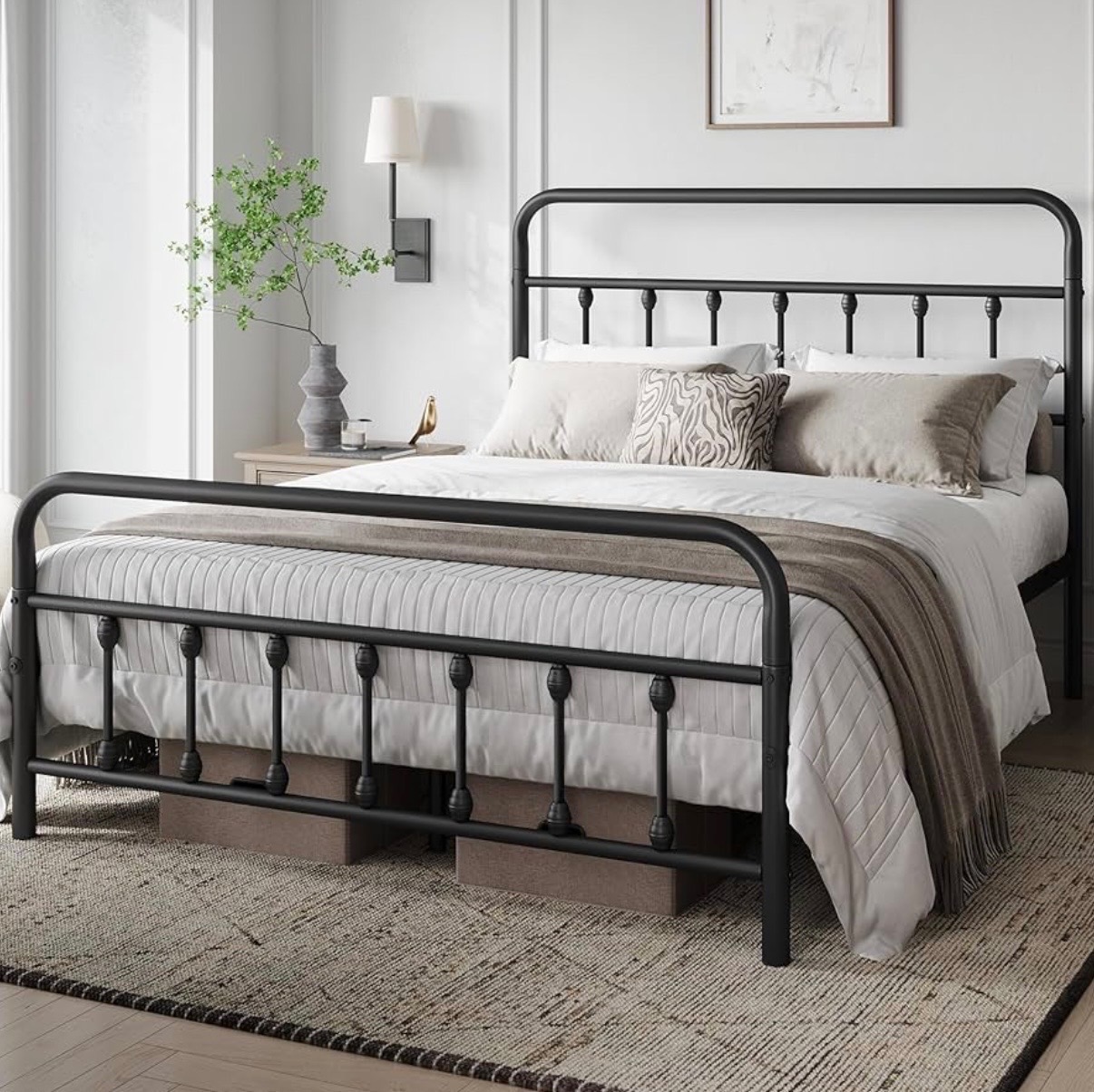 Queen Mattress + Bed Frame – Excellent Condition, Barely Used - photo 3