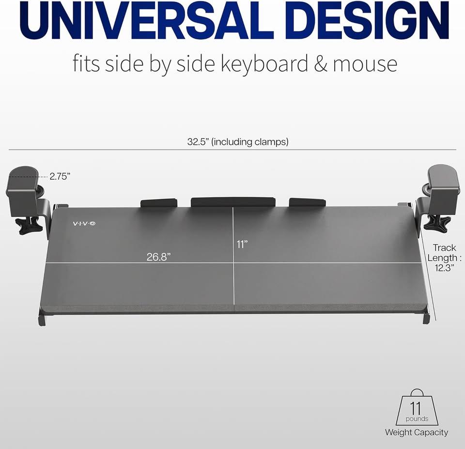 New VIVO Large Under Desk Pullout Keyboard Tray - photo 3
